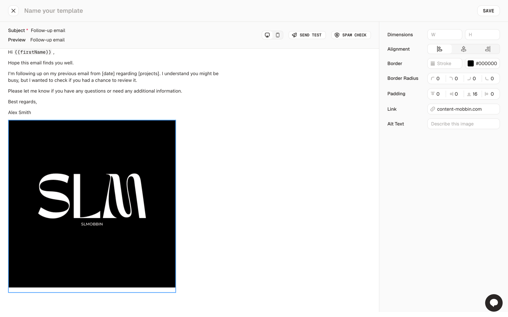 AutoSend Web UI screenshot 10