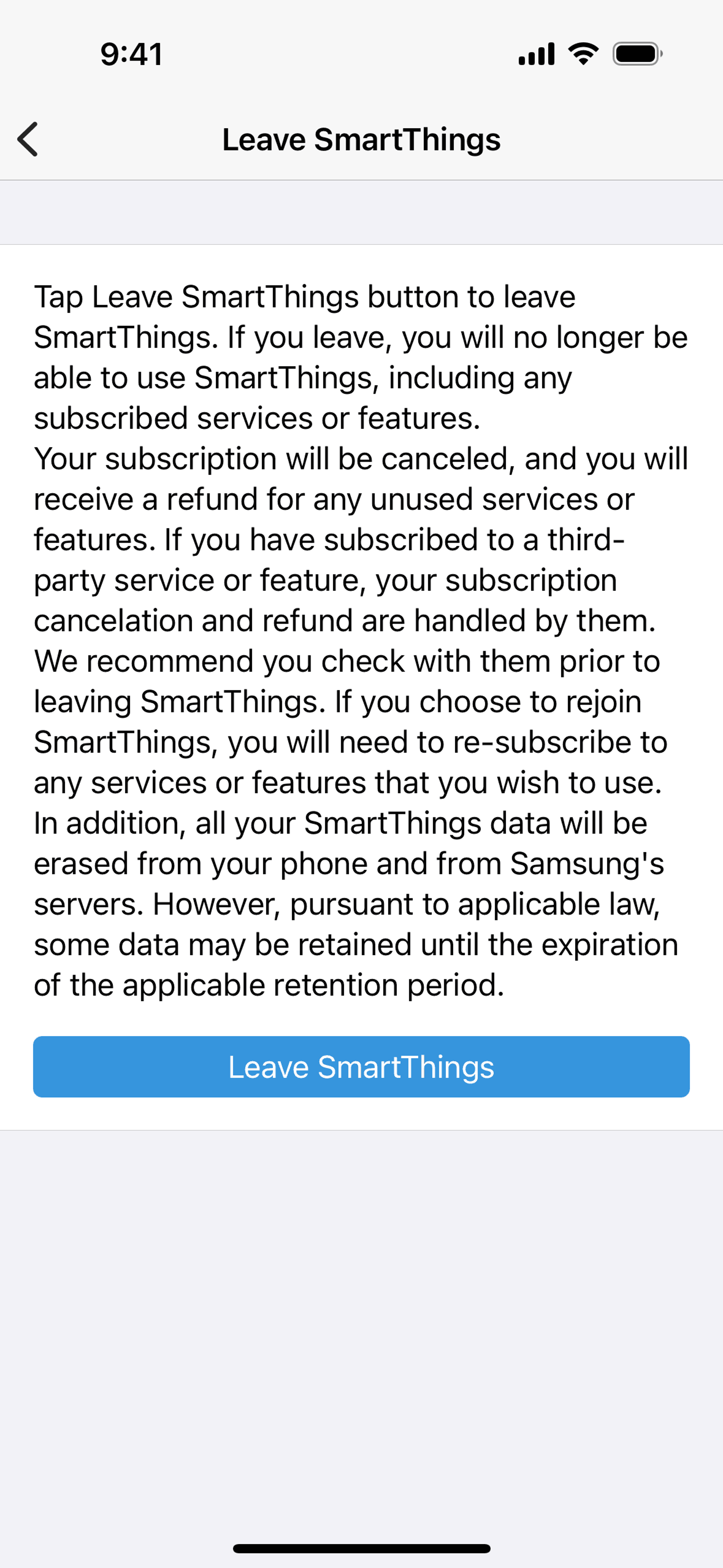 SmartThings iOS UI screenshot 9