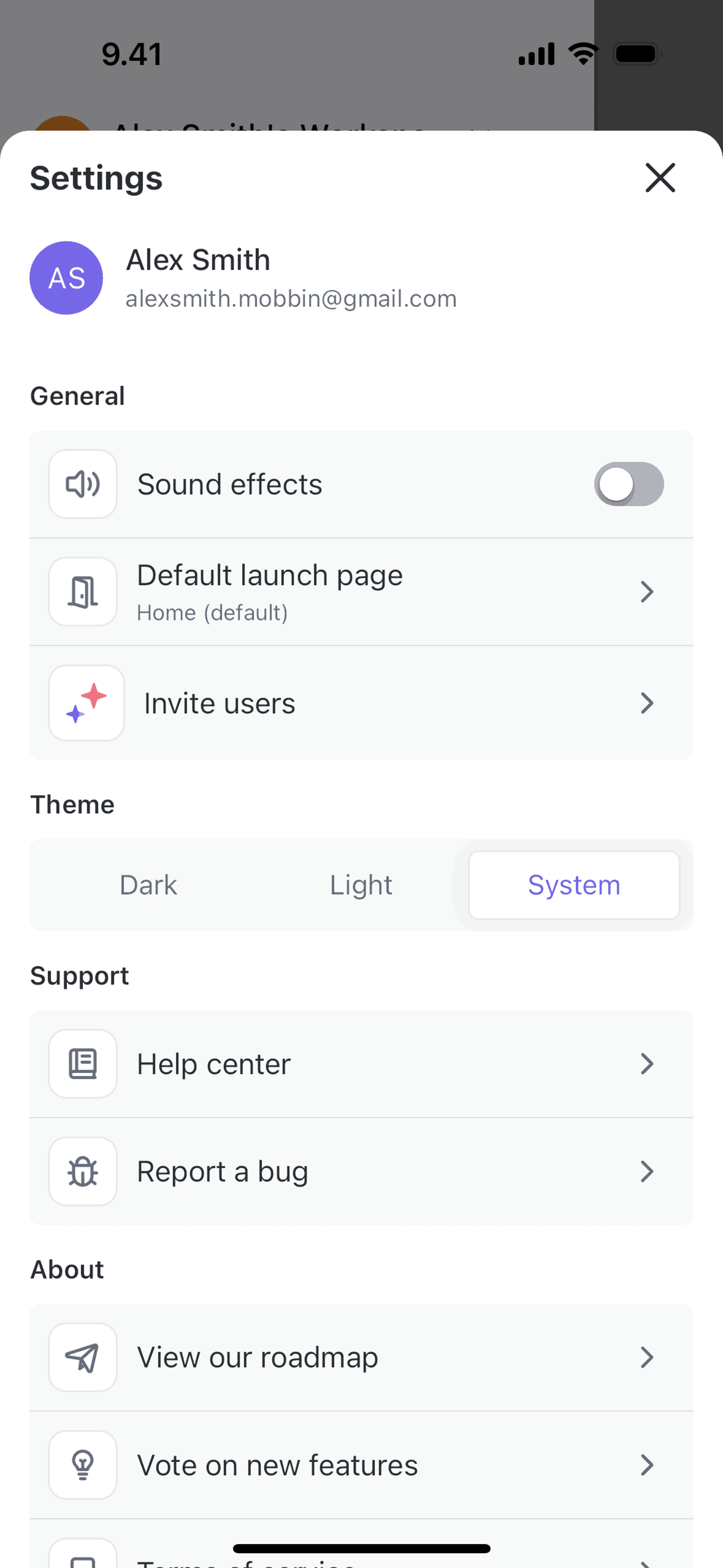 ClickUp iOS UI screenshot 22