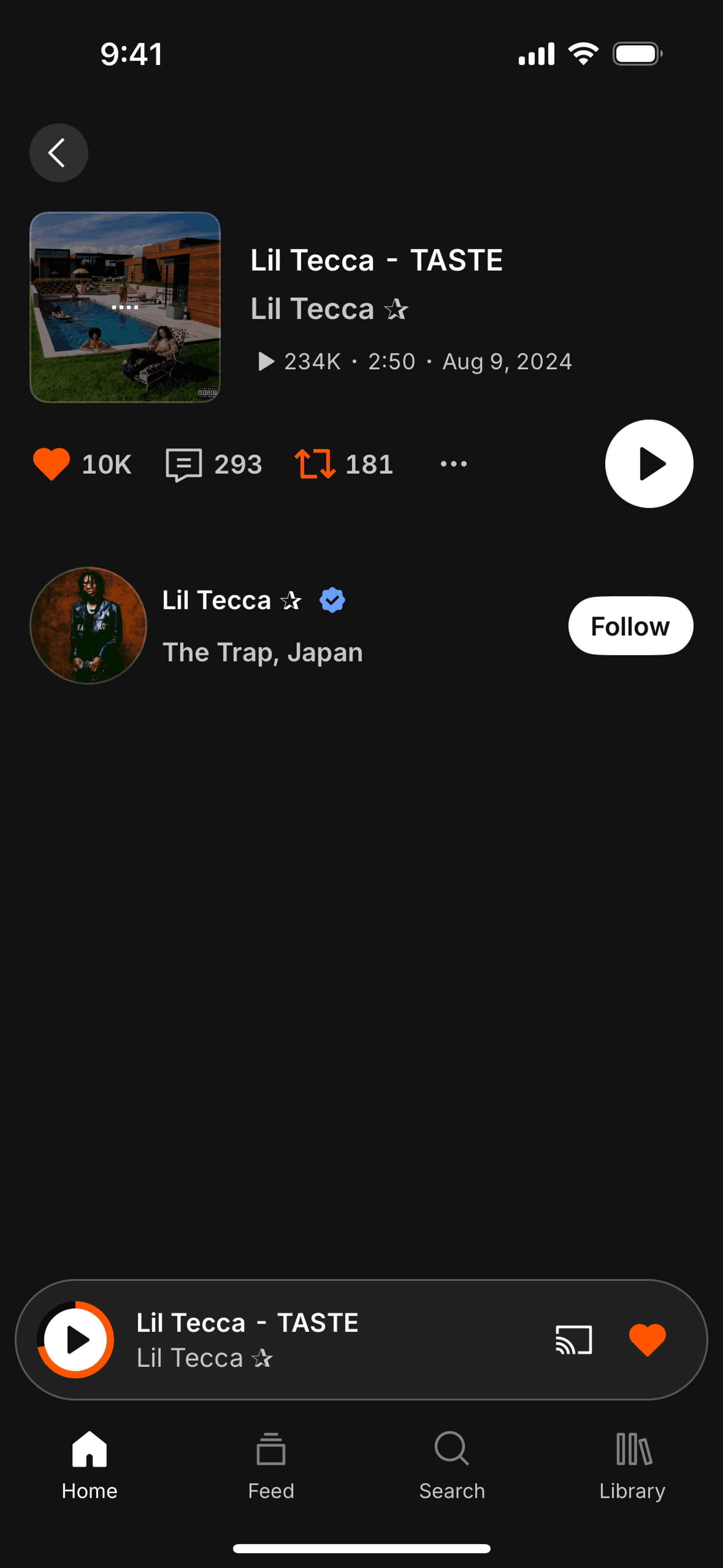 SoundCloud iOS UI screenshot 4