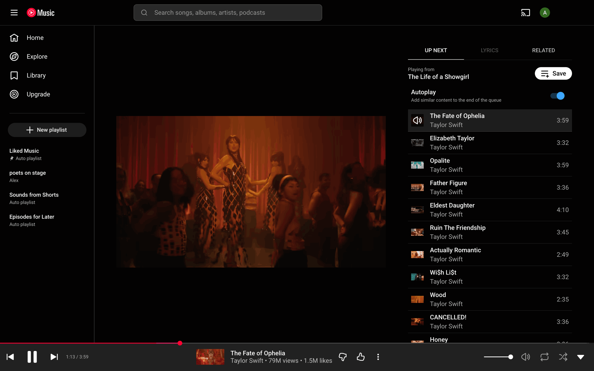 YouTube Music Web UI screenshot 14