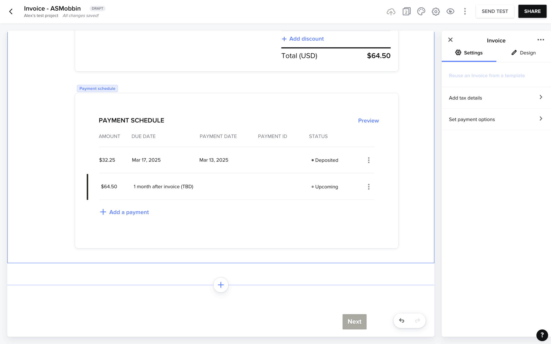 HoneyBook Web UI screenshot 3