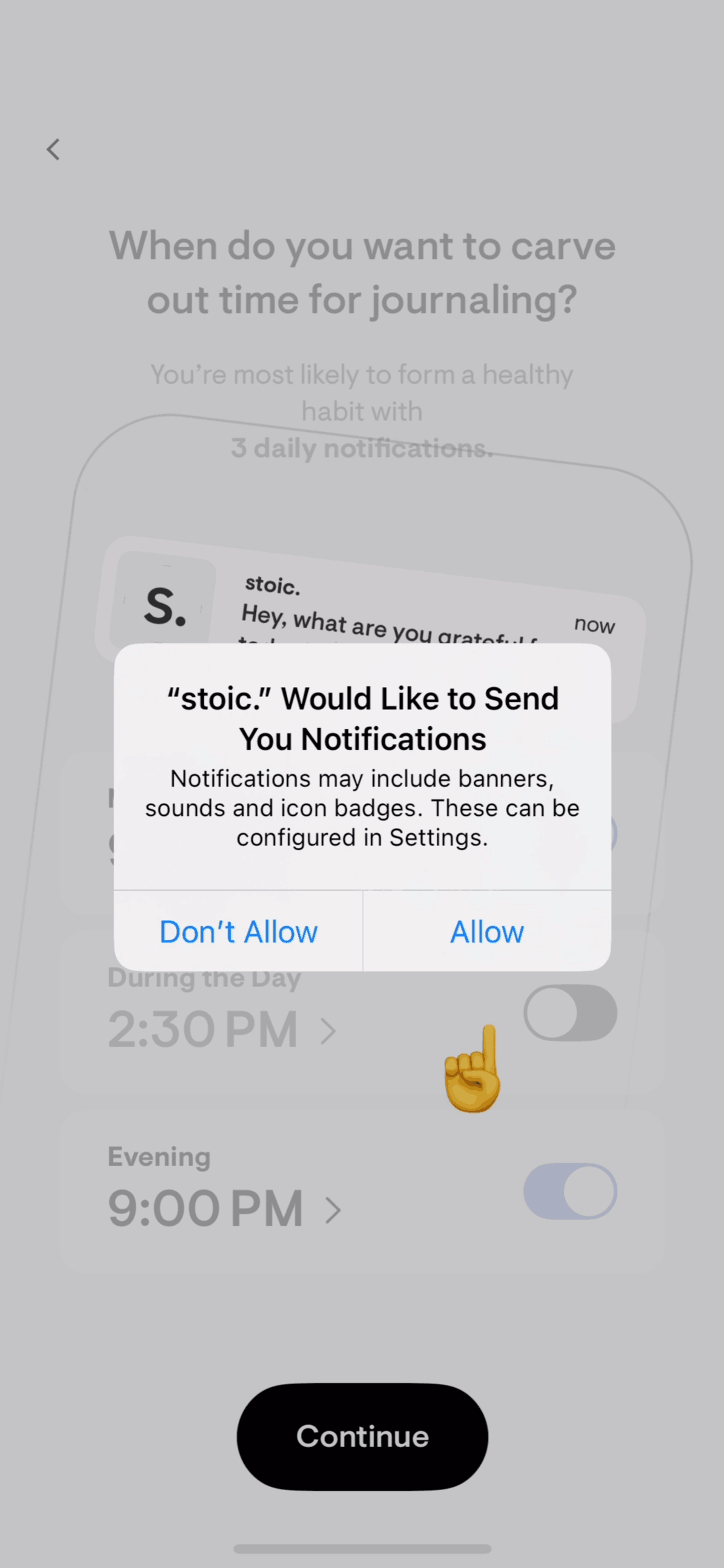 stoic. iOS UI screenshot 10