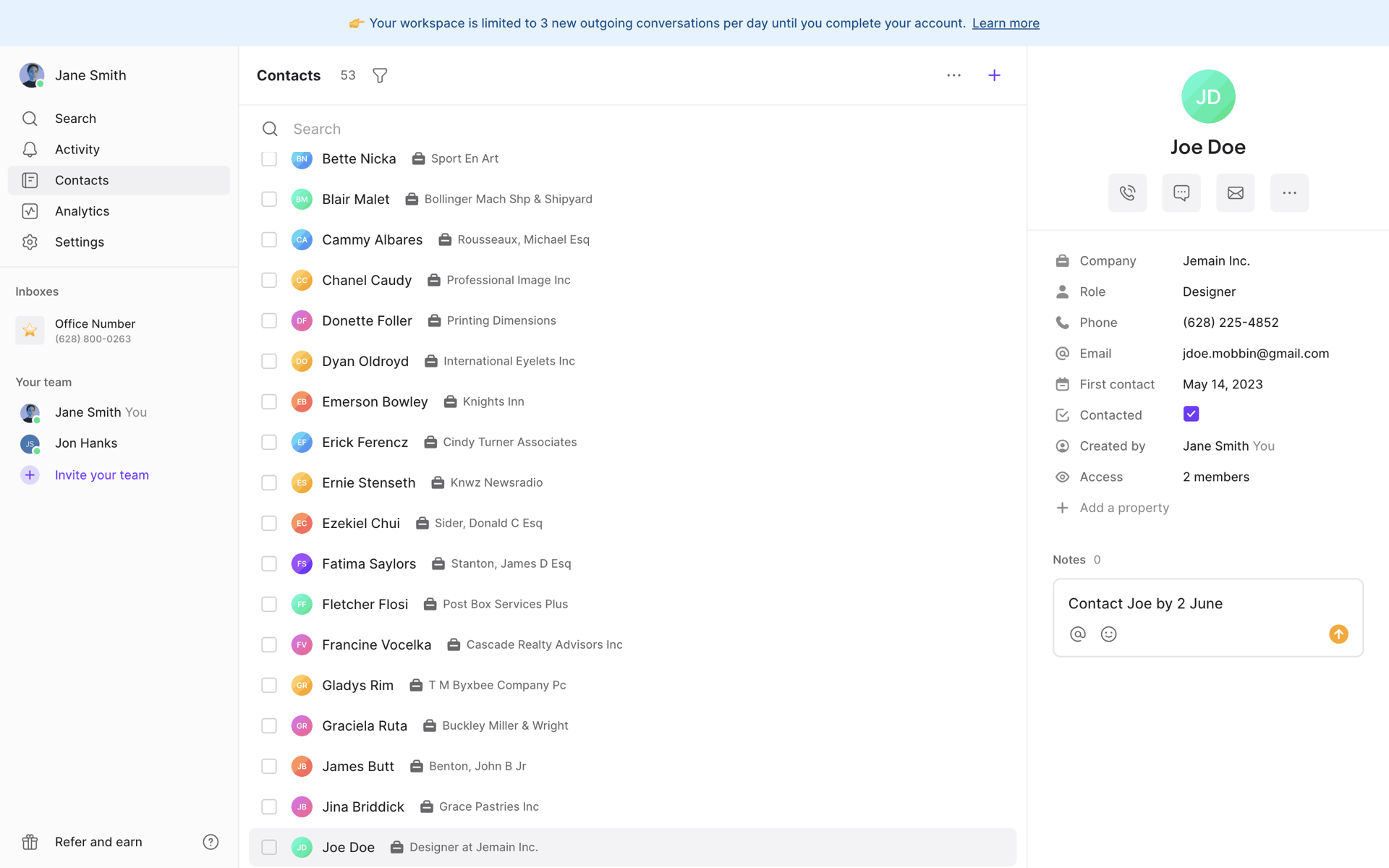 OpenPhone Web UI screenshot 12