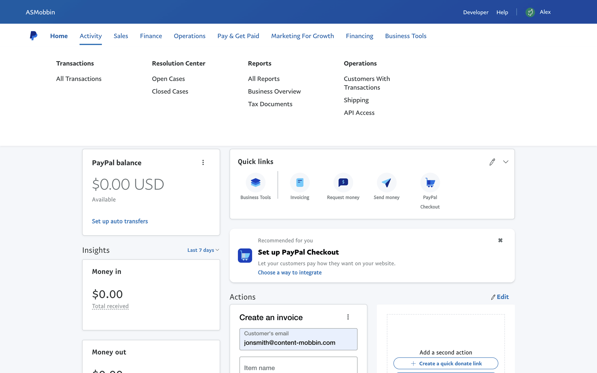 PayPal Web UI screenshot 4