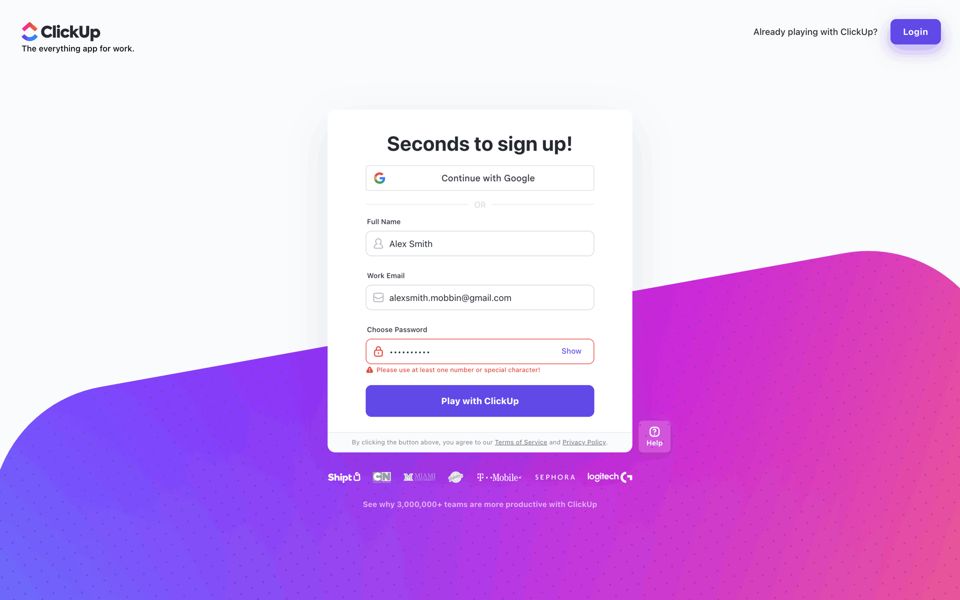 ClickUp Web UI screenshot 5