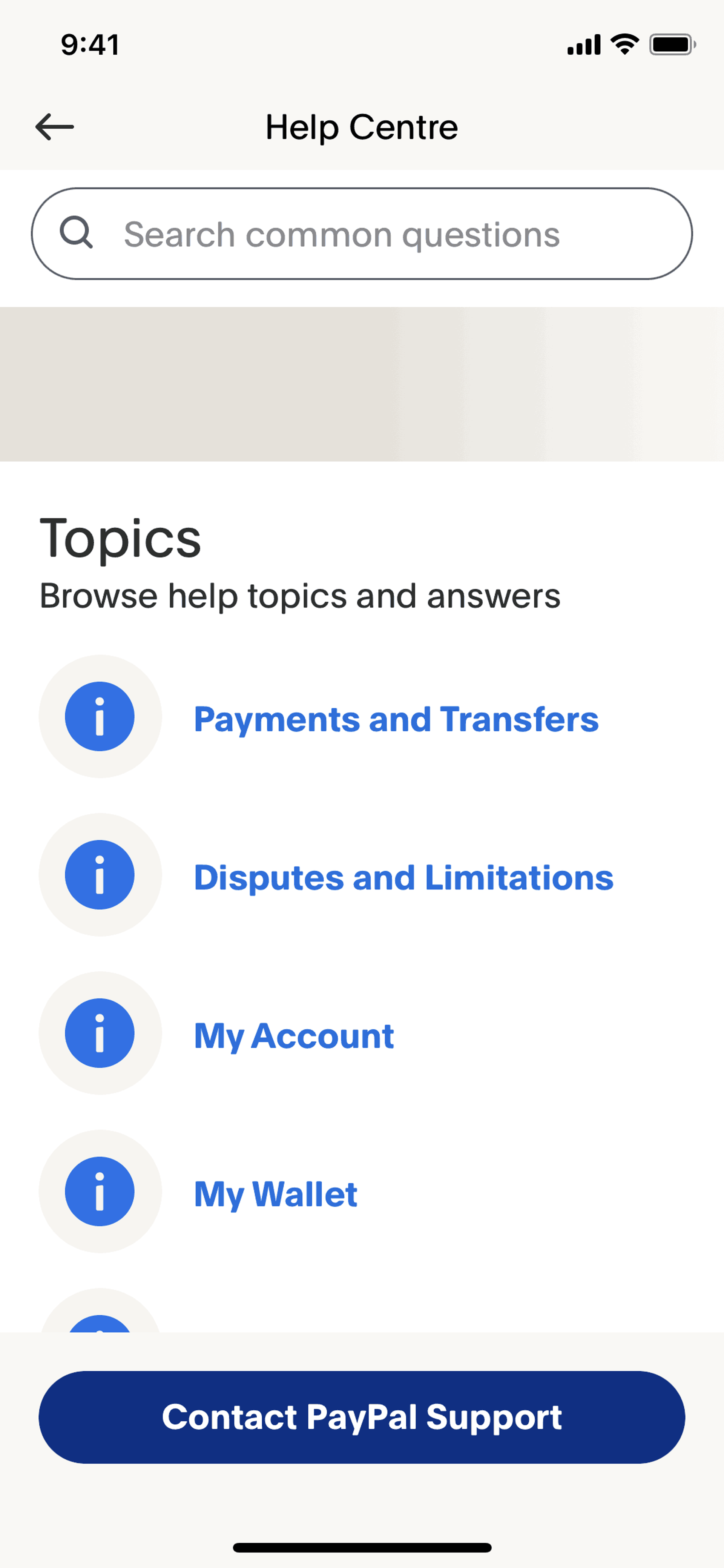 PayPal iOS UI screenshot 22