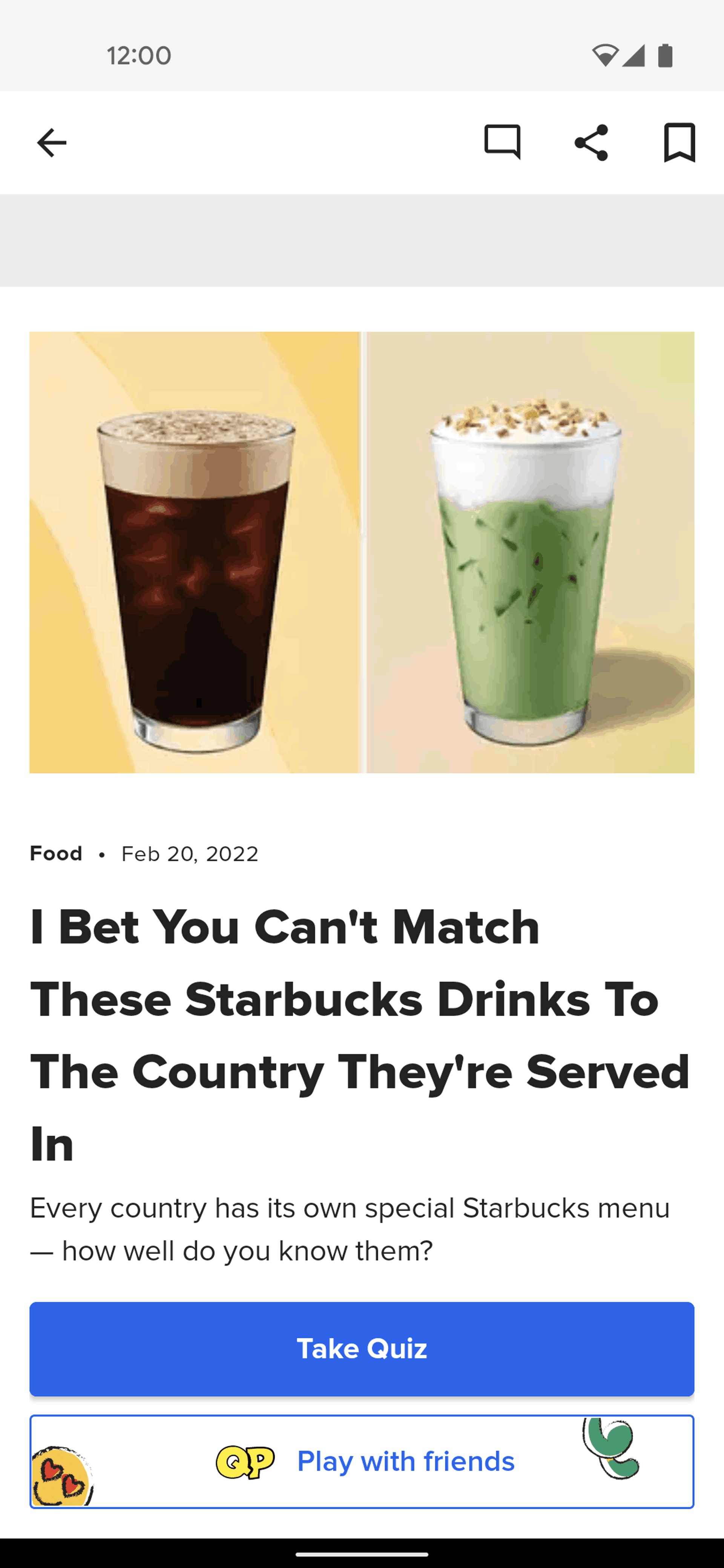 BuzzFeed Android UI screenshot 13