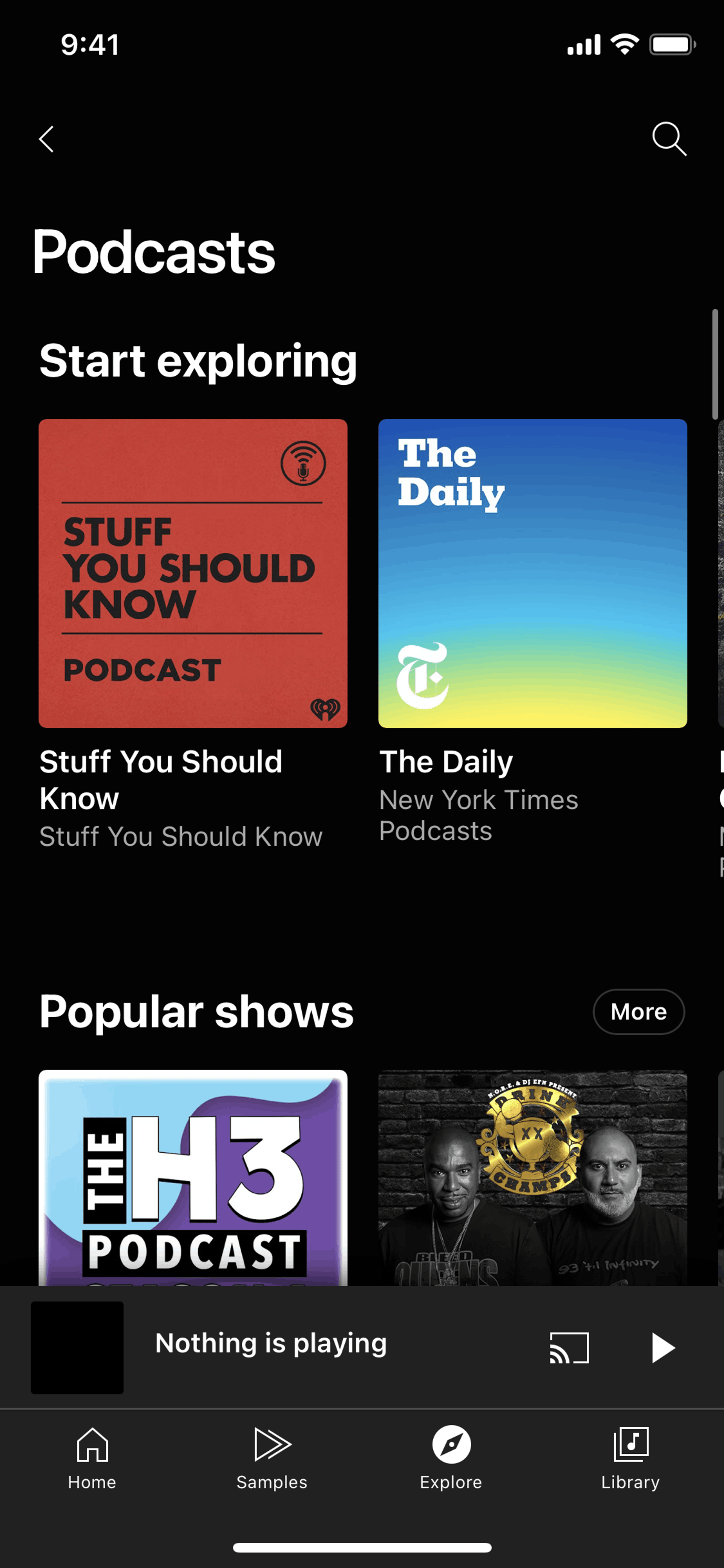 YouTube Music iOS UI screenshot 7