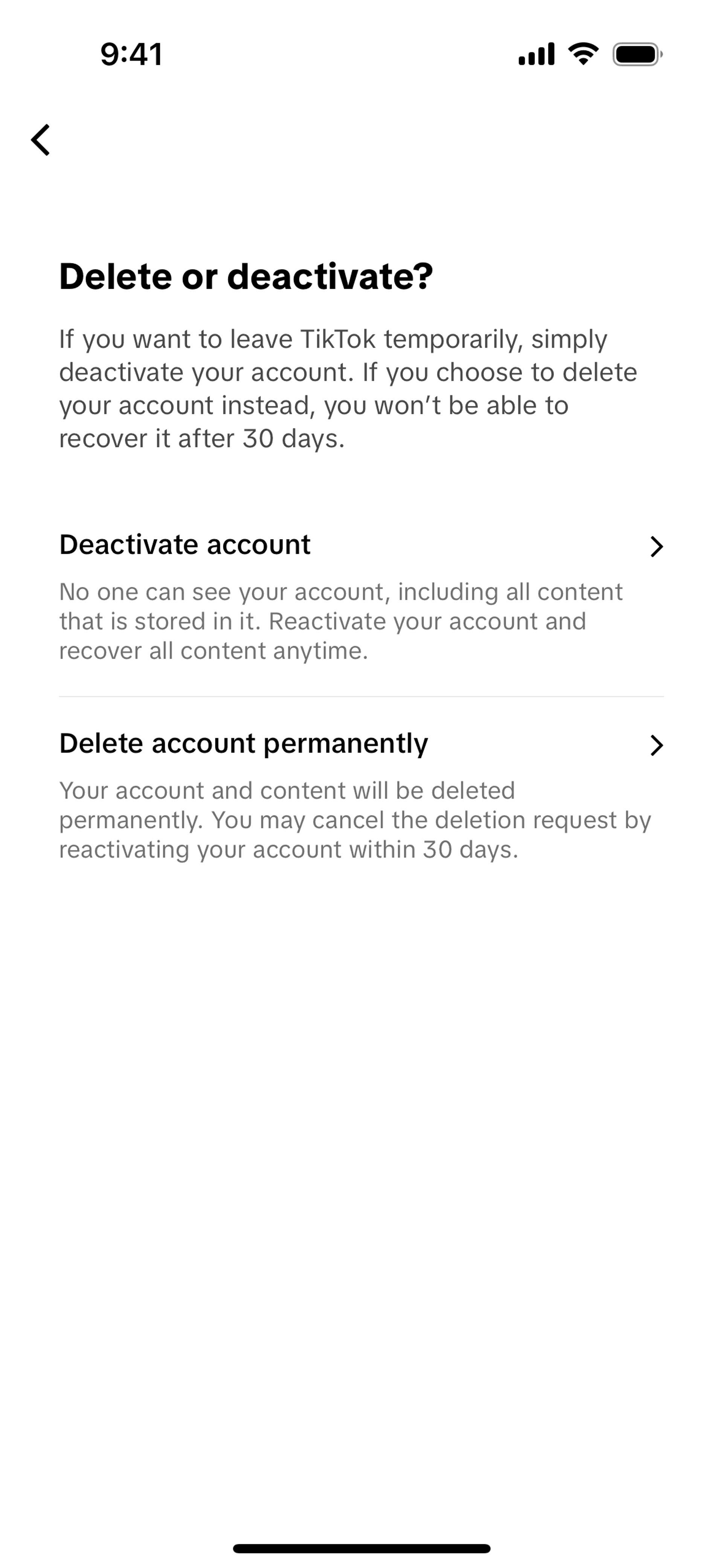 TikTok iOS UI screenshot 16