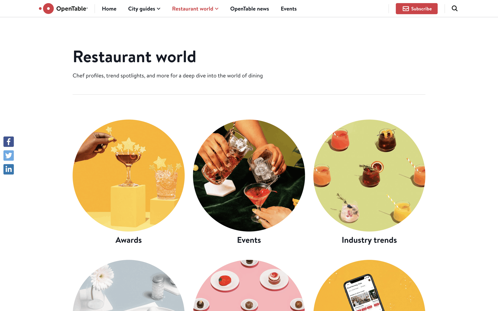 OpenTable Web UI screenshot 13