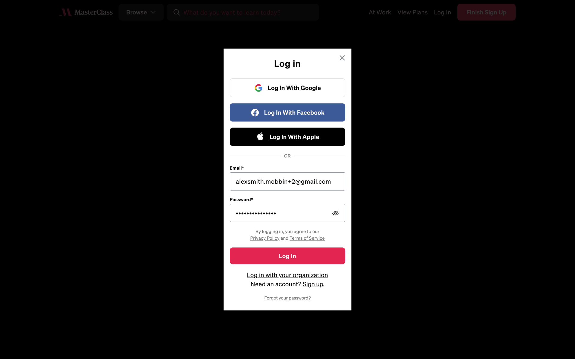 MasterClass Web UI screenshot 14