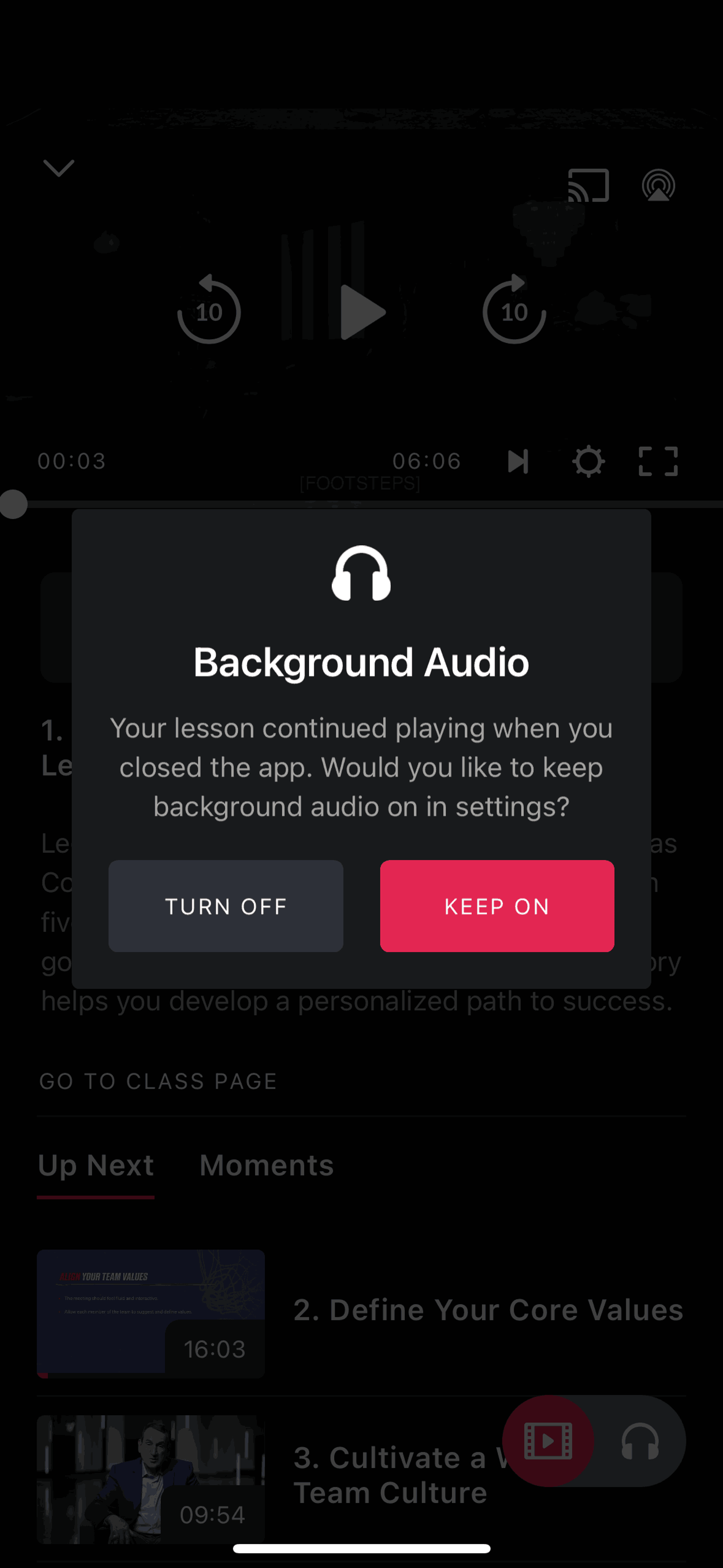 MasterClass iOS UI screenshot 3