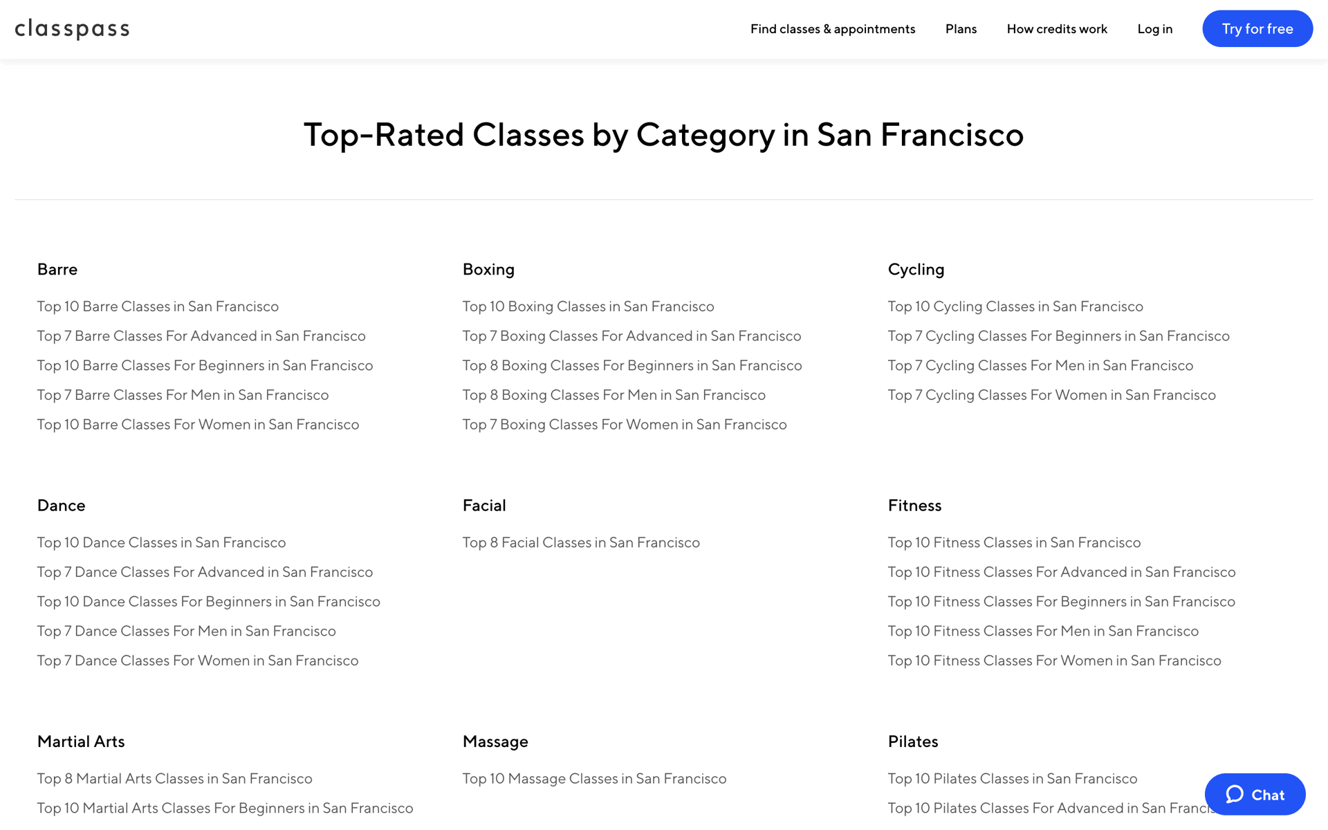 ClassPass Web UI screenshot 9