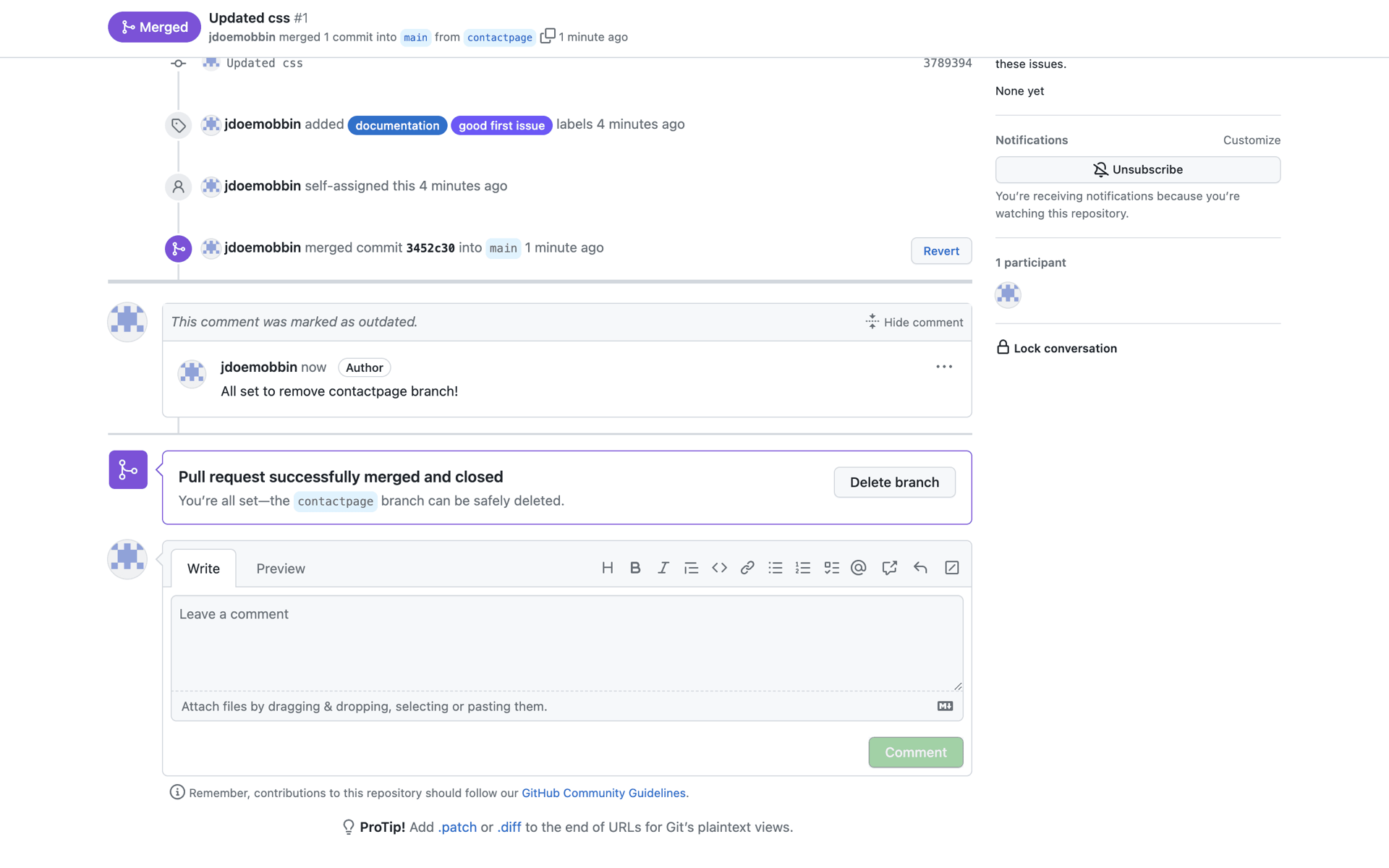 GitHub Web UI screenshot 22