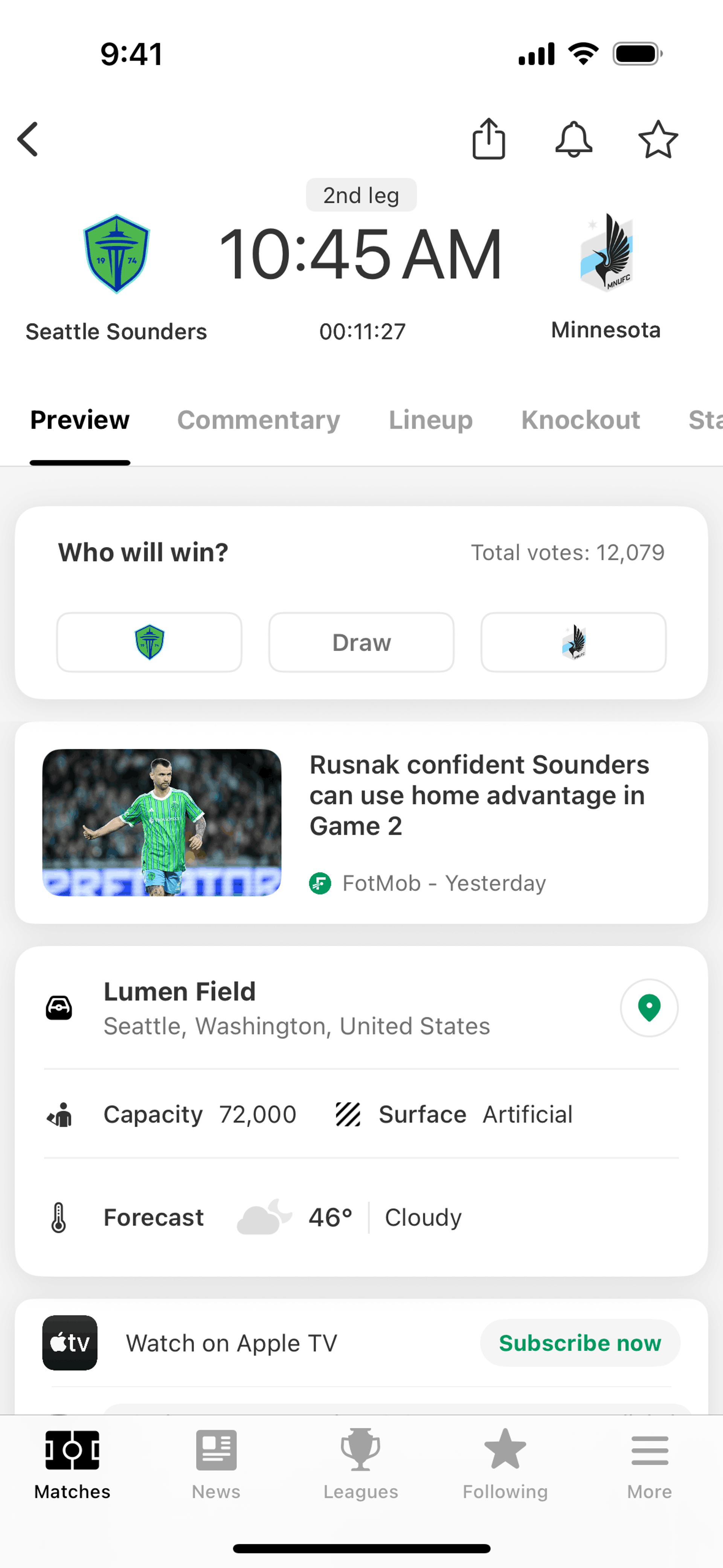 FotMob iOS UI screenshot 7