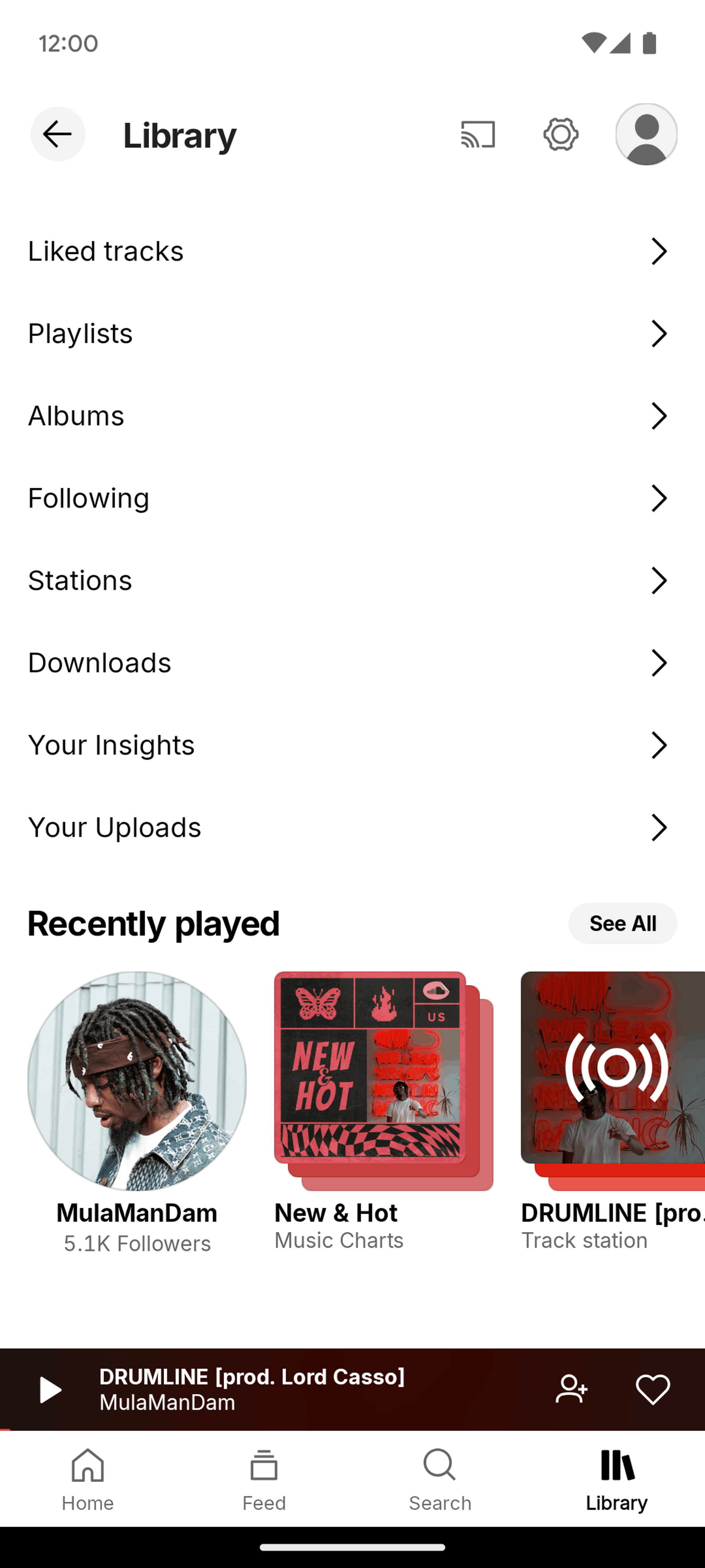 SoundCloud Android UI screenshot 3