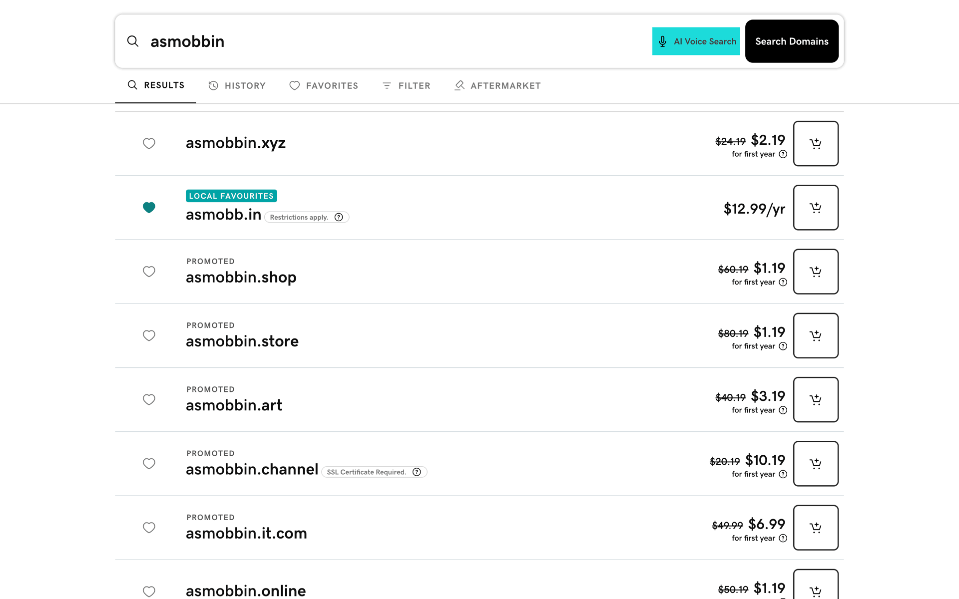 GoDaddy Web UI screenshot 6