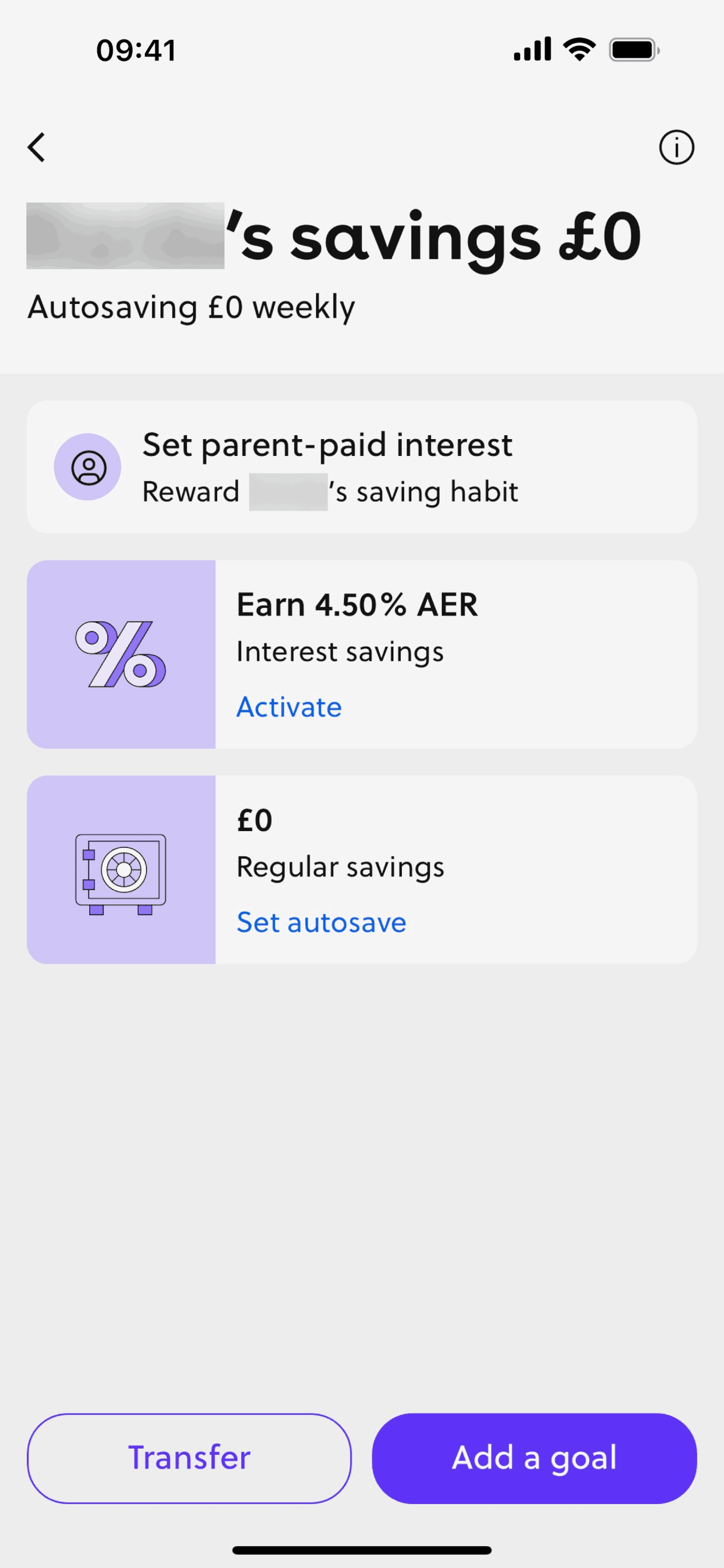 GoHenry iOS UI screenshot 17
