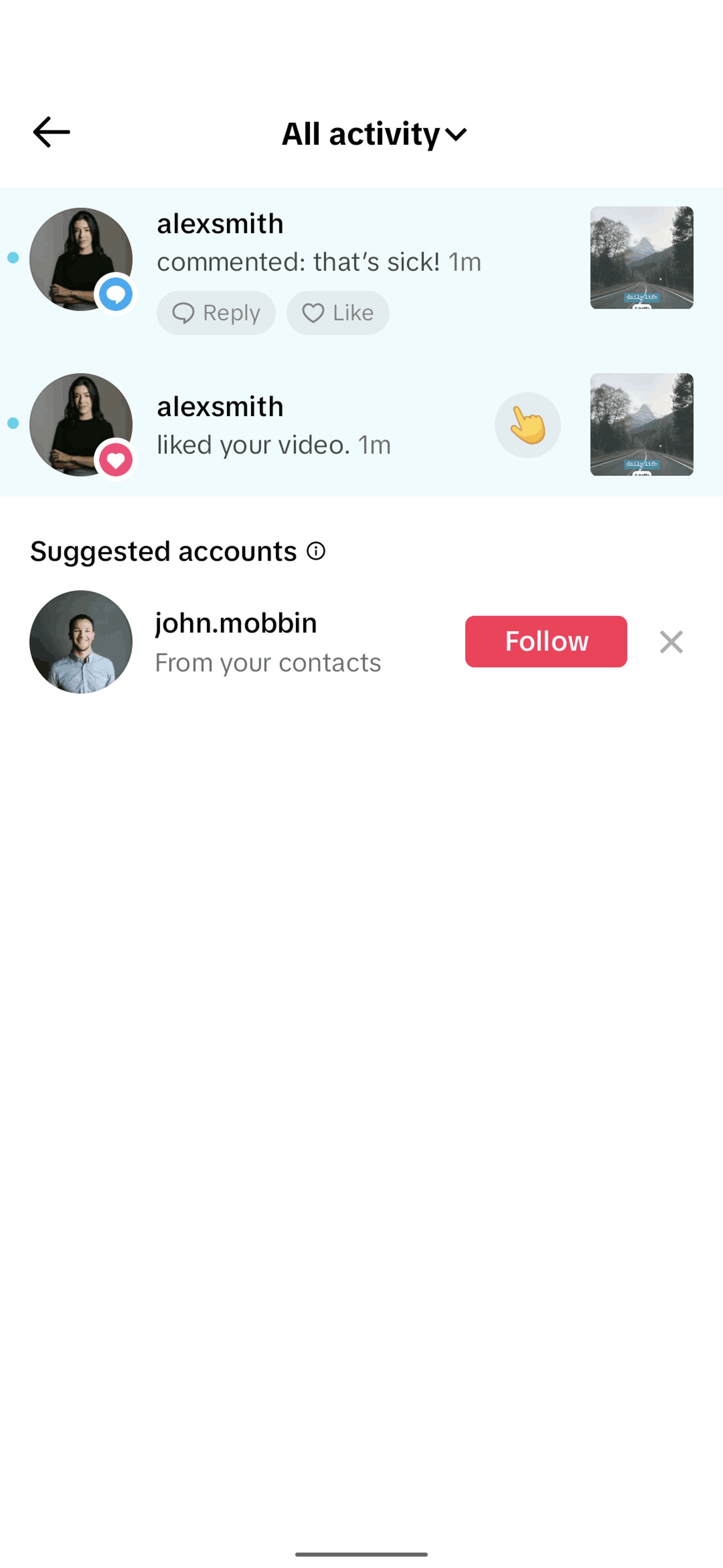 TikTok Android UI screenshot 22