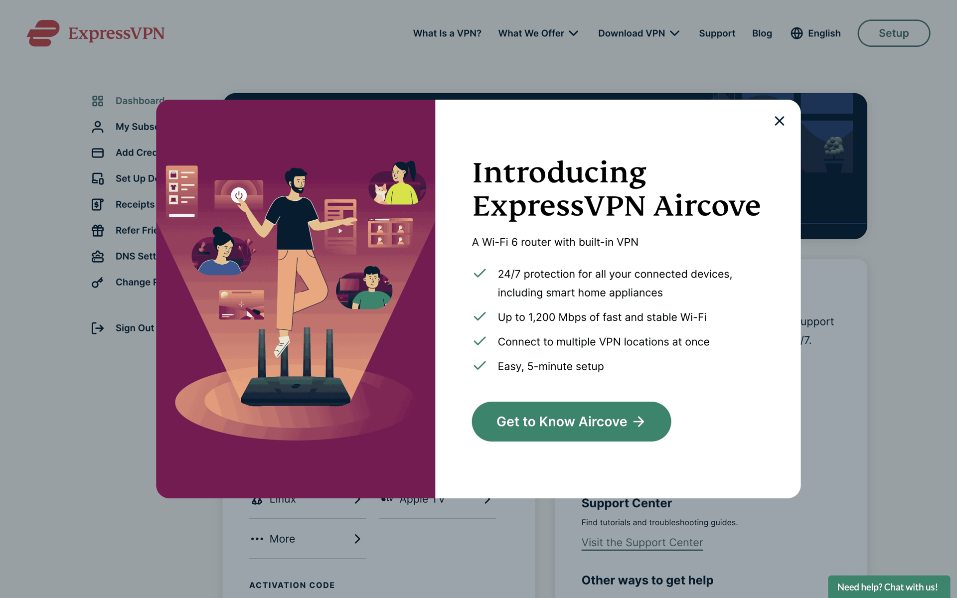 ExpressVPN Web UI screenshot 12