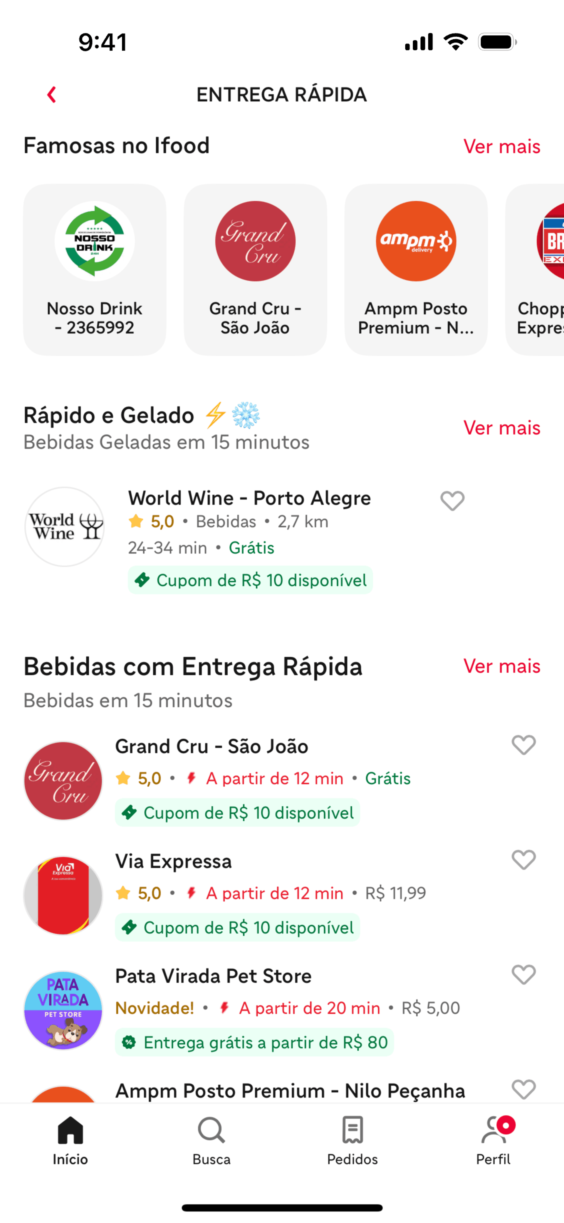 iFood iOS UI screenshot 18