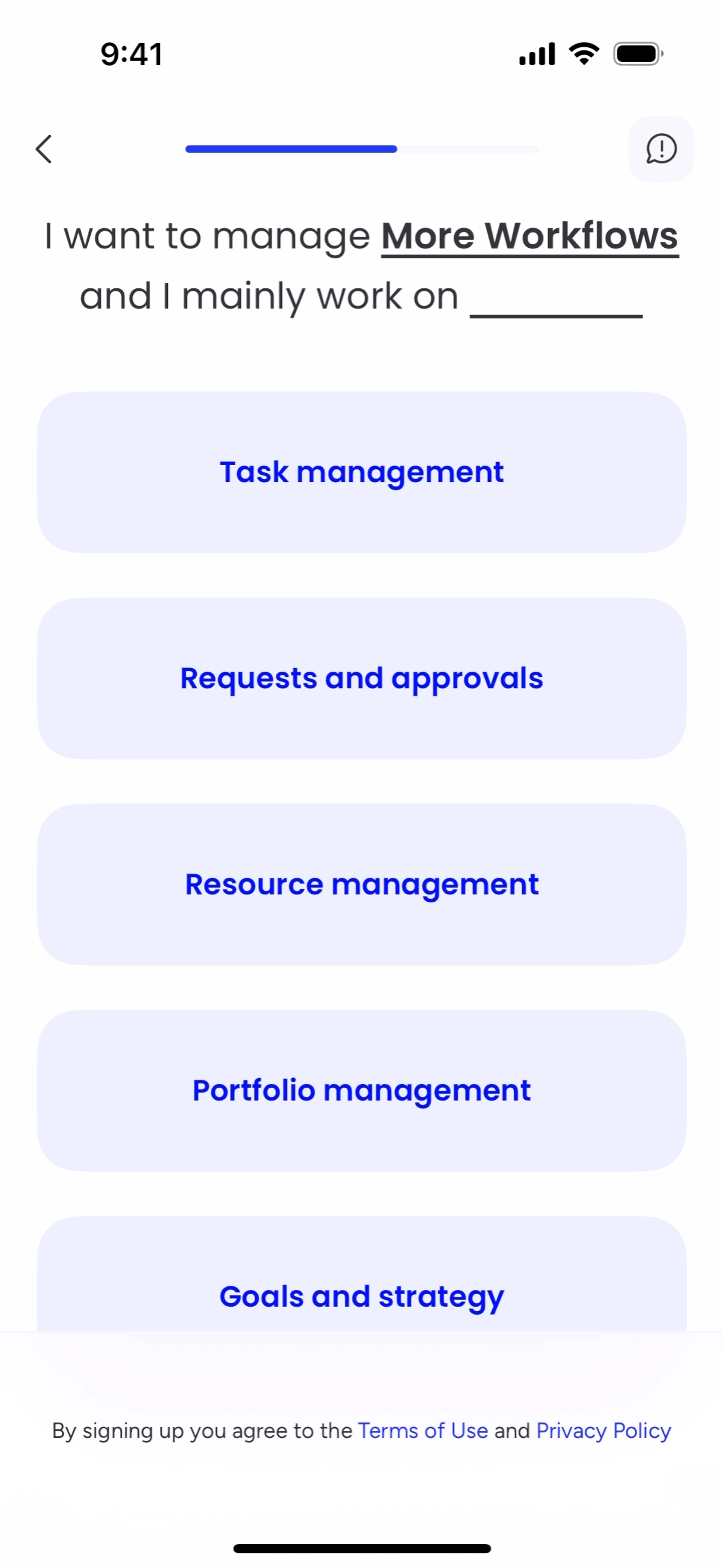 monday.com iOS UI screenshot 9