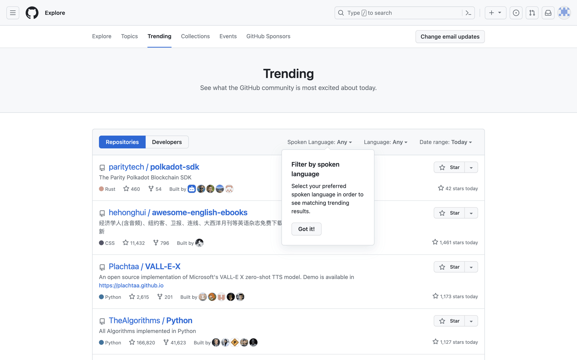 GitHub Web UI screenshot 23