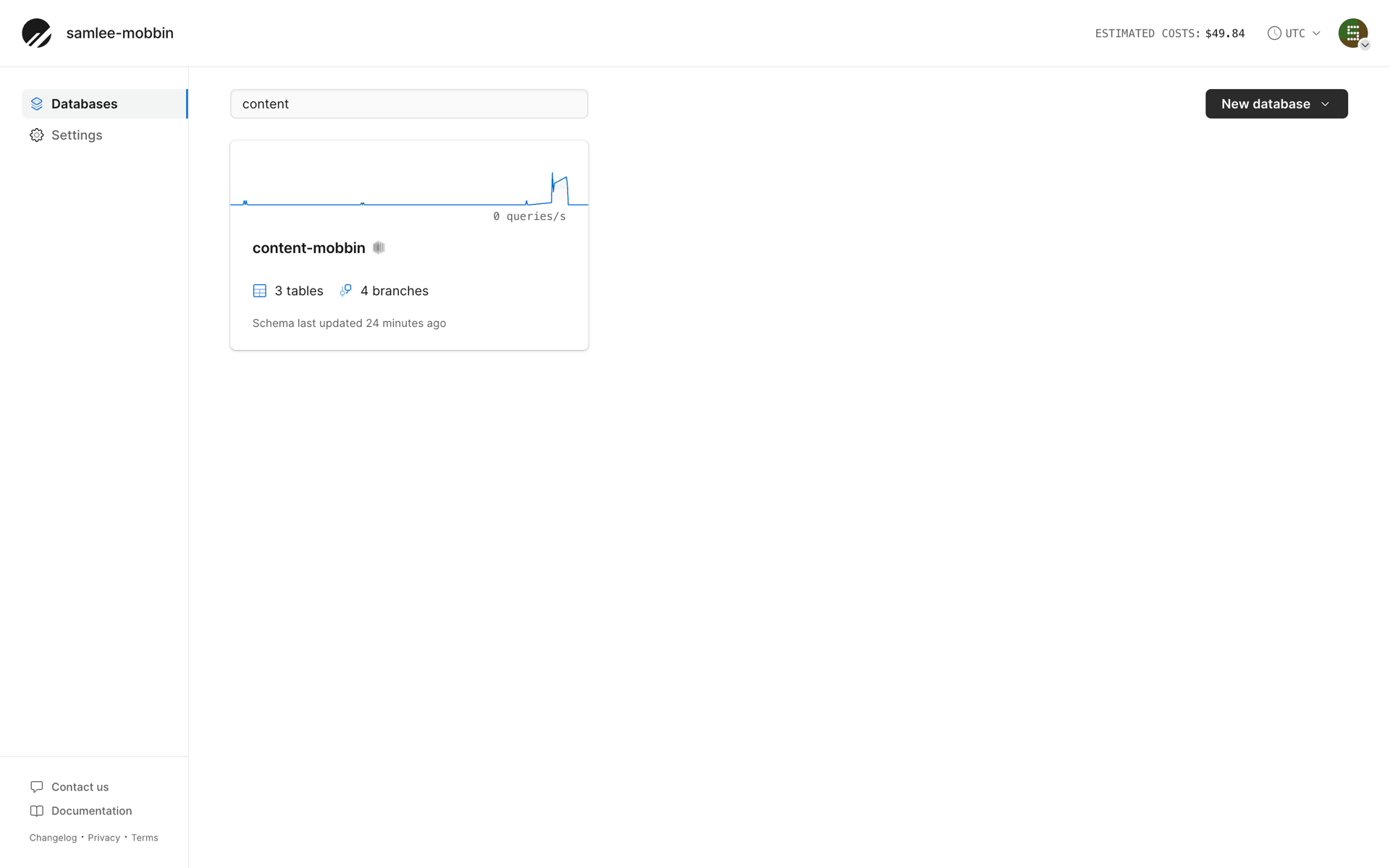PlanetScale Web UI screenshot 21