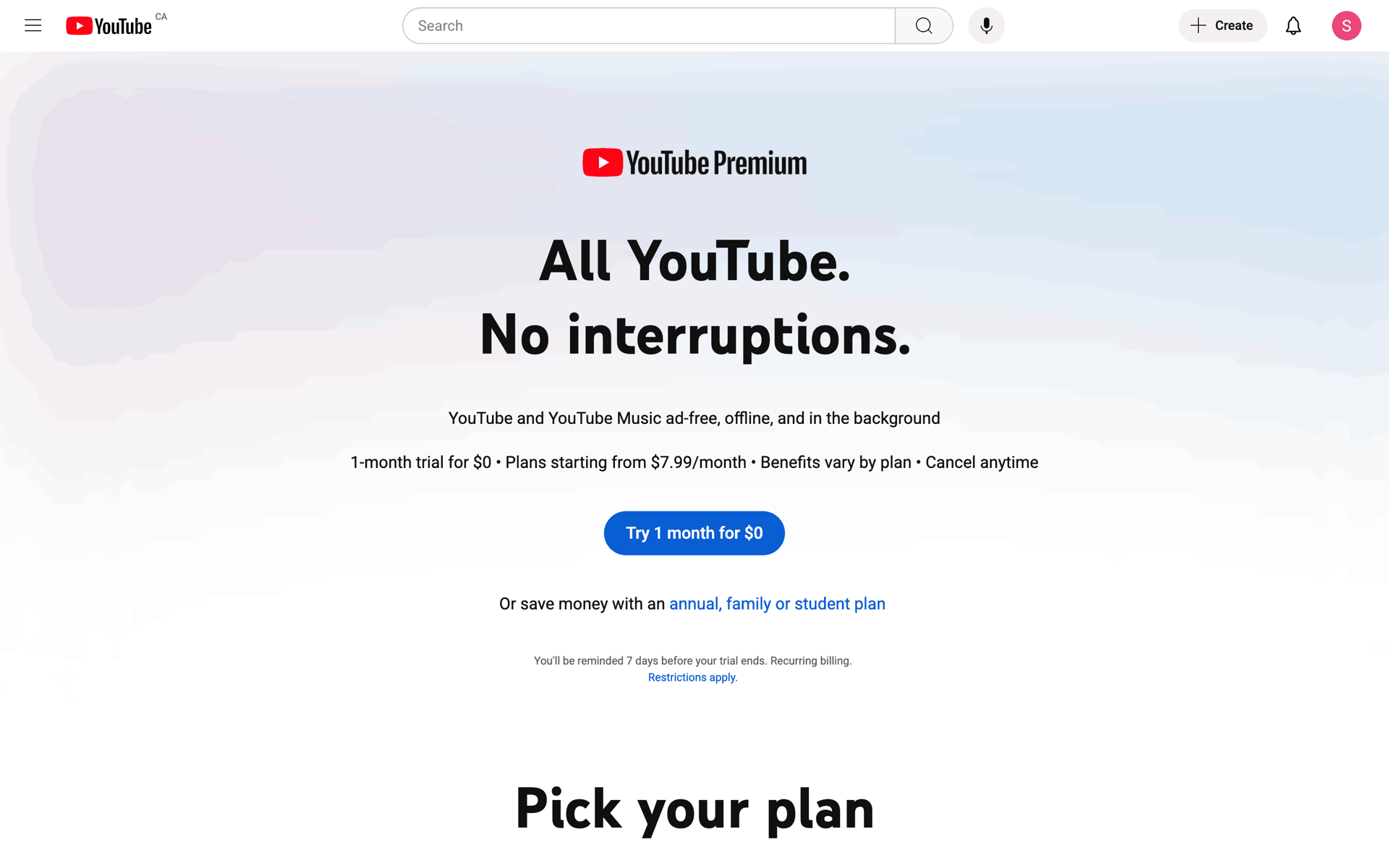 YouTube Web UI screenshot 16