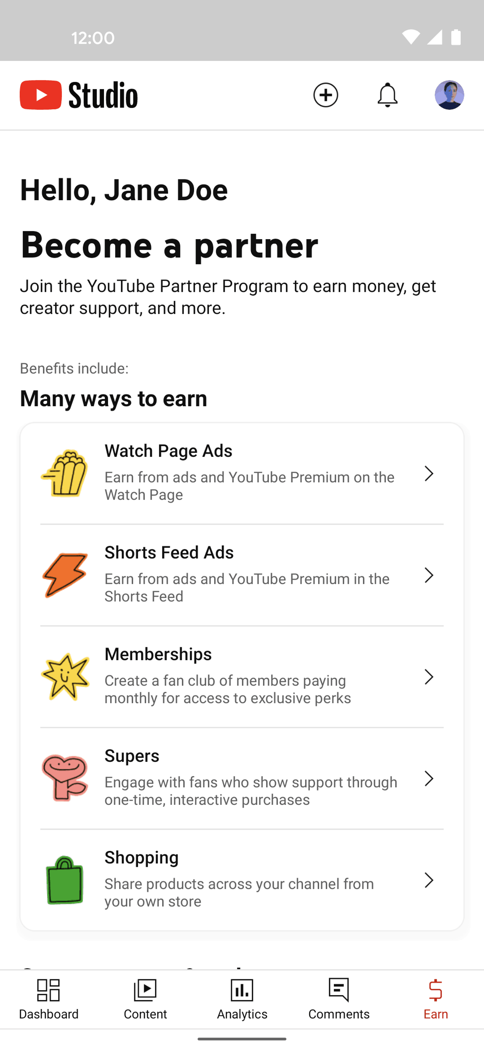 YouTube Studio Android UI screenshot 24