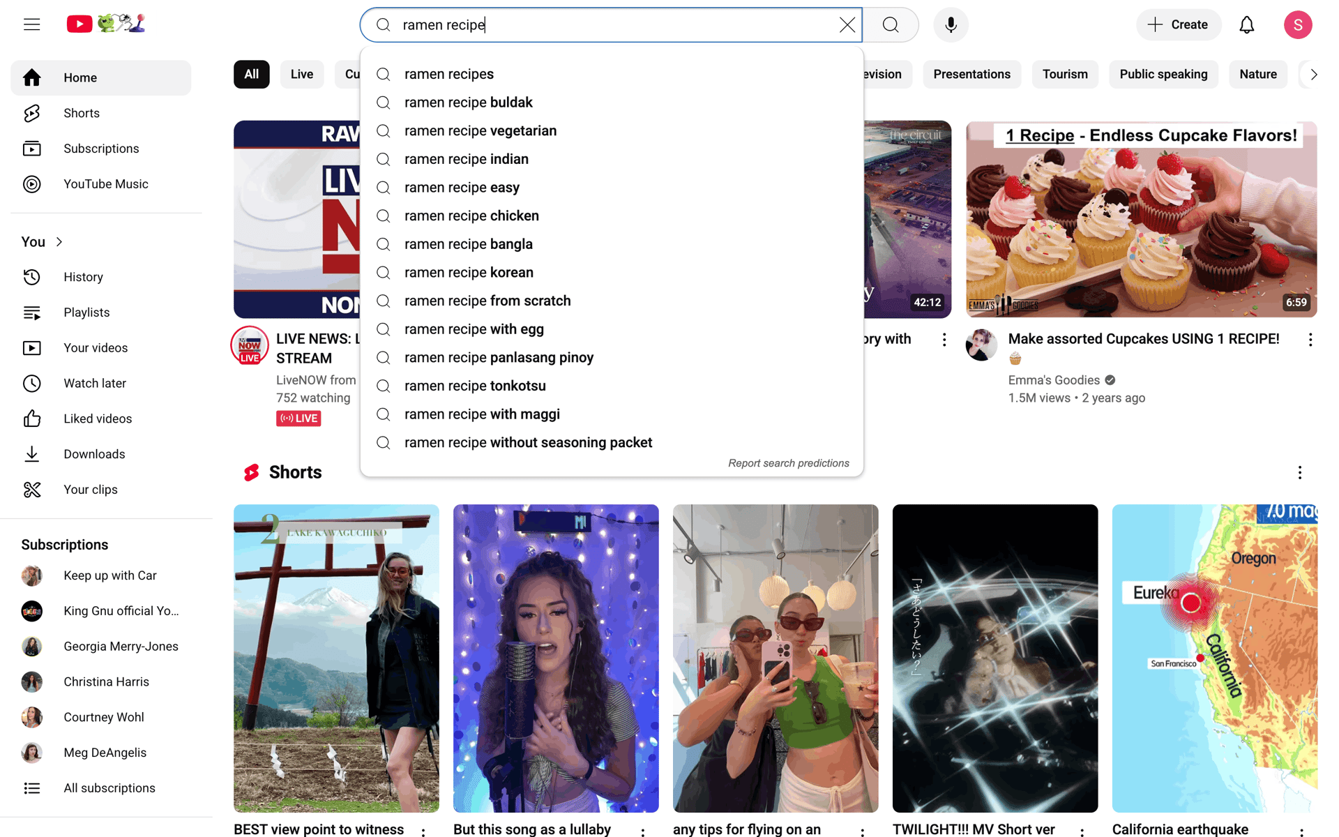 YouTube Web UI screenshot 23
