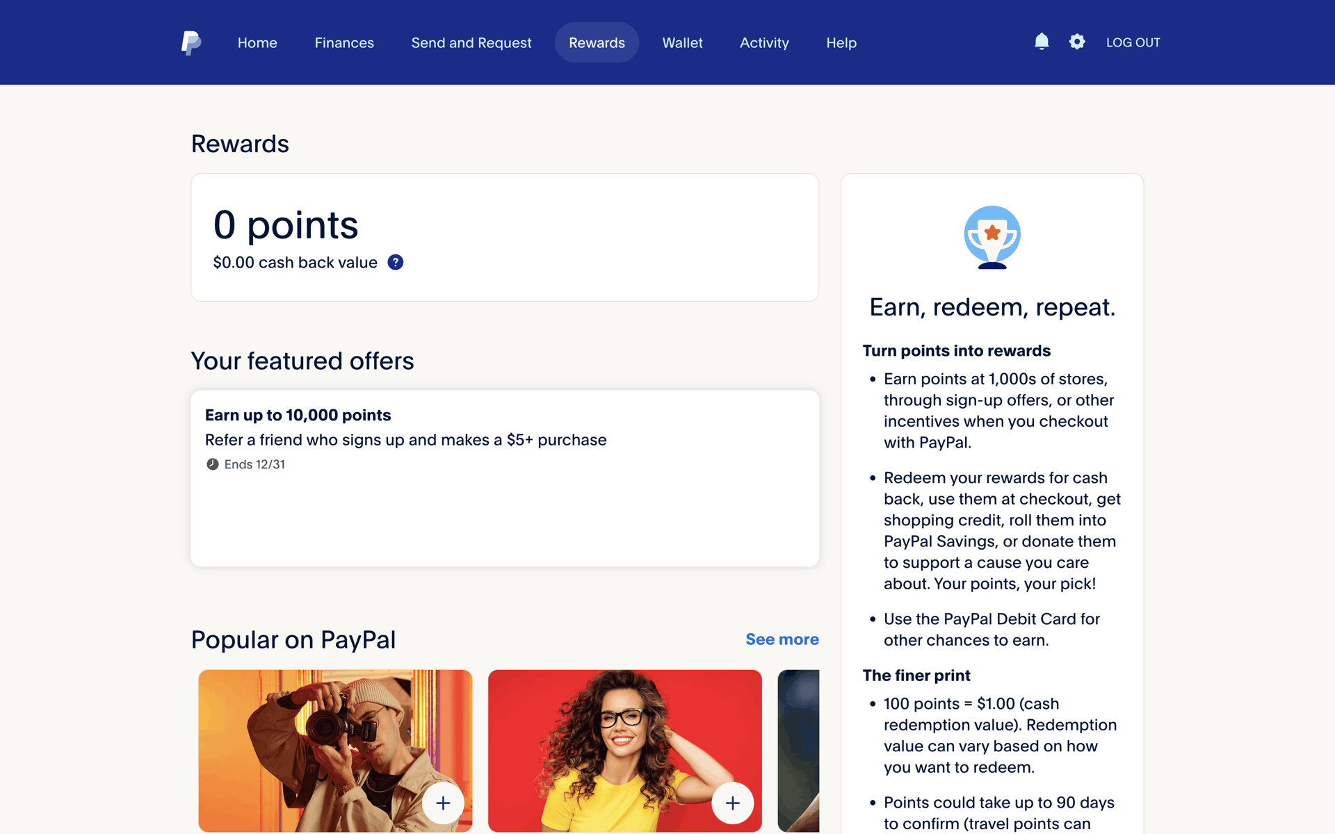 PayPal Web UI screenshot 14