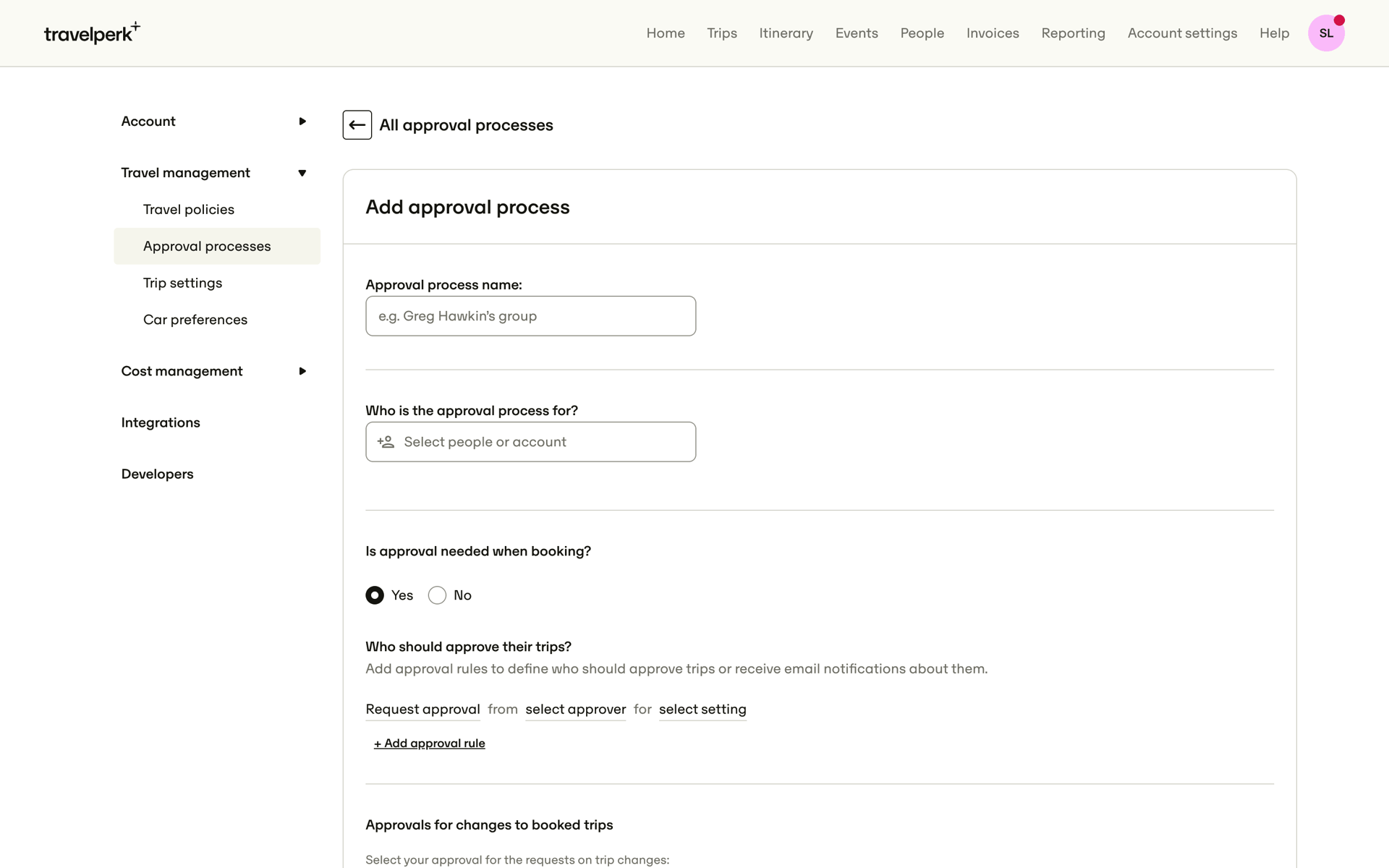 TravelPerk Web UI screenshot 12