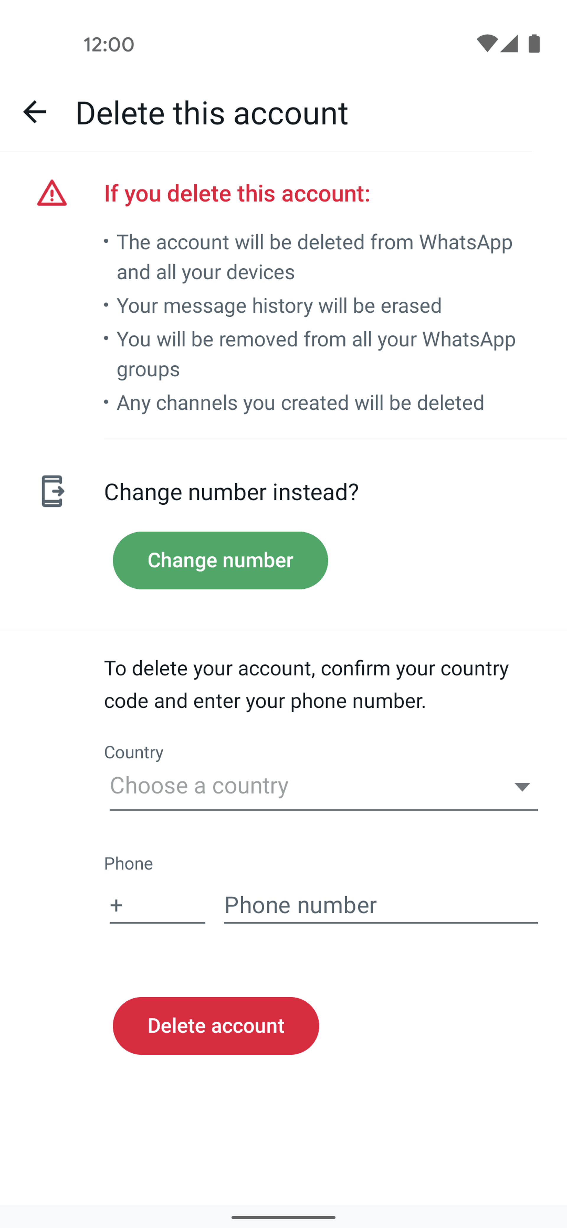 WhatsApp Android UI screenshot 12