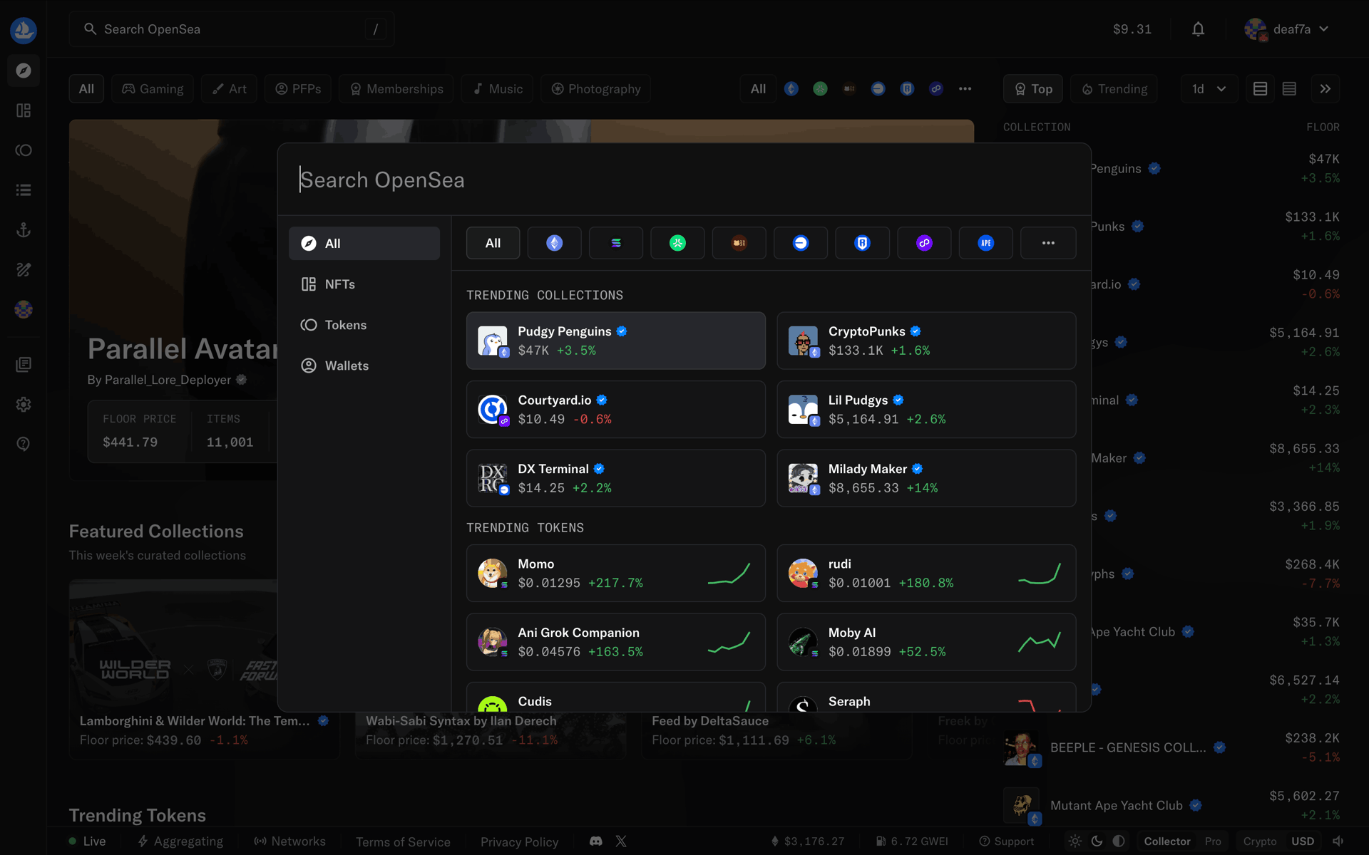 OpenSea Web UI screenshot 24
