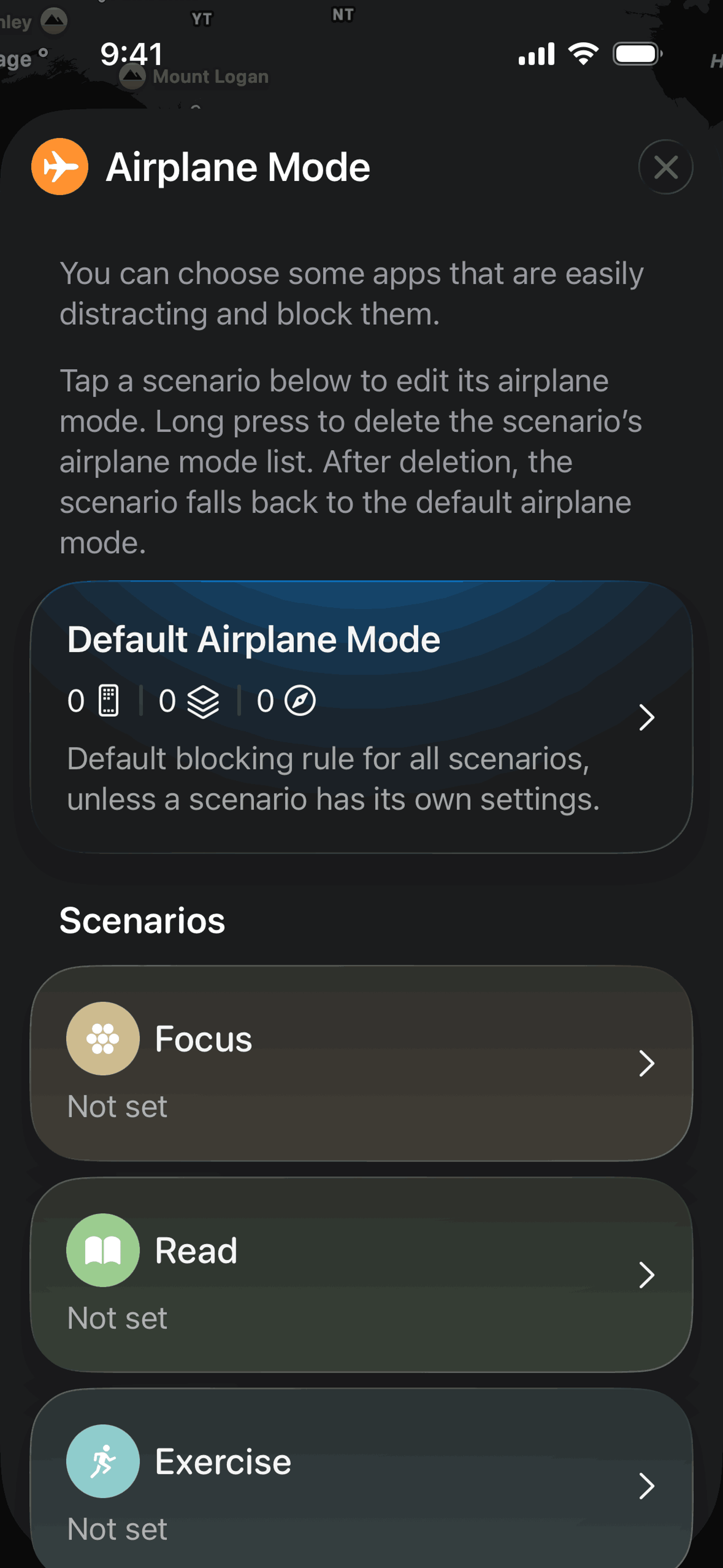 FocusFlight iOS UI screenshot 10