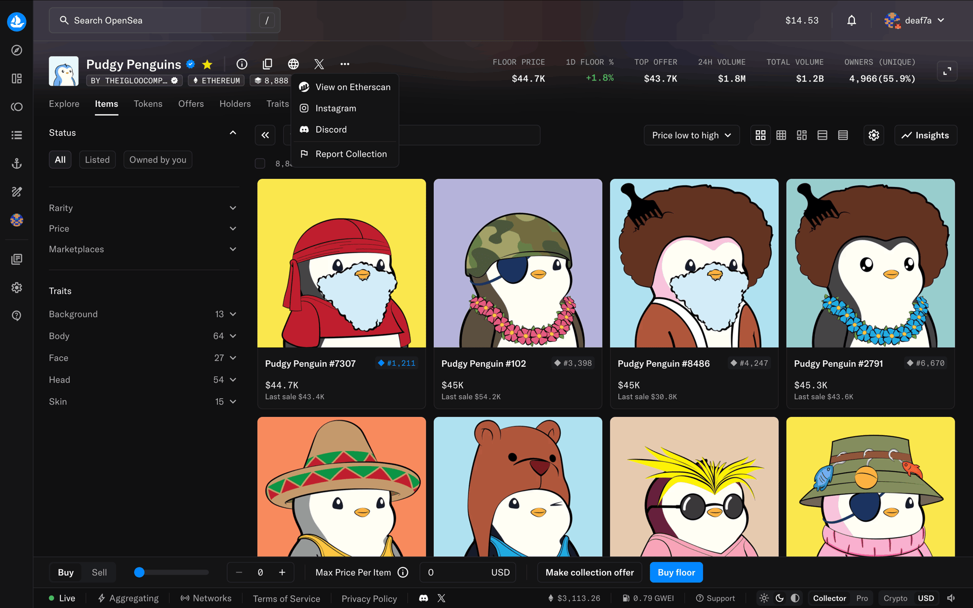 OpenSea Web UI screenshot 6