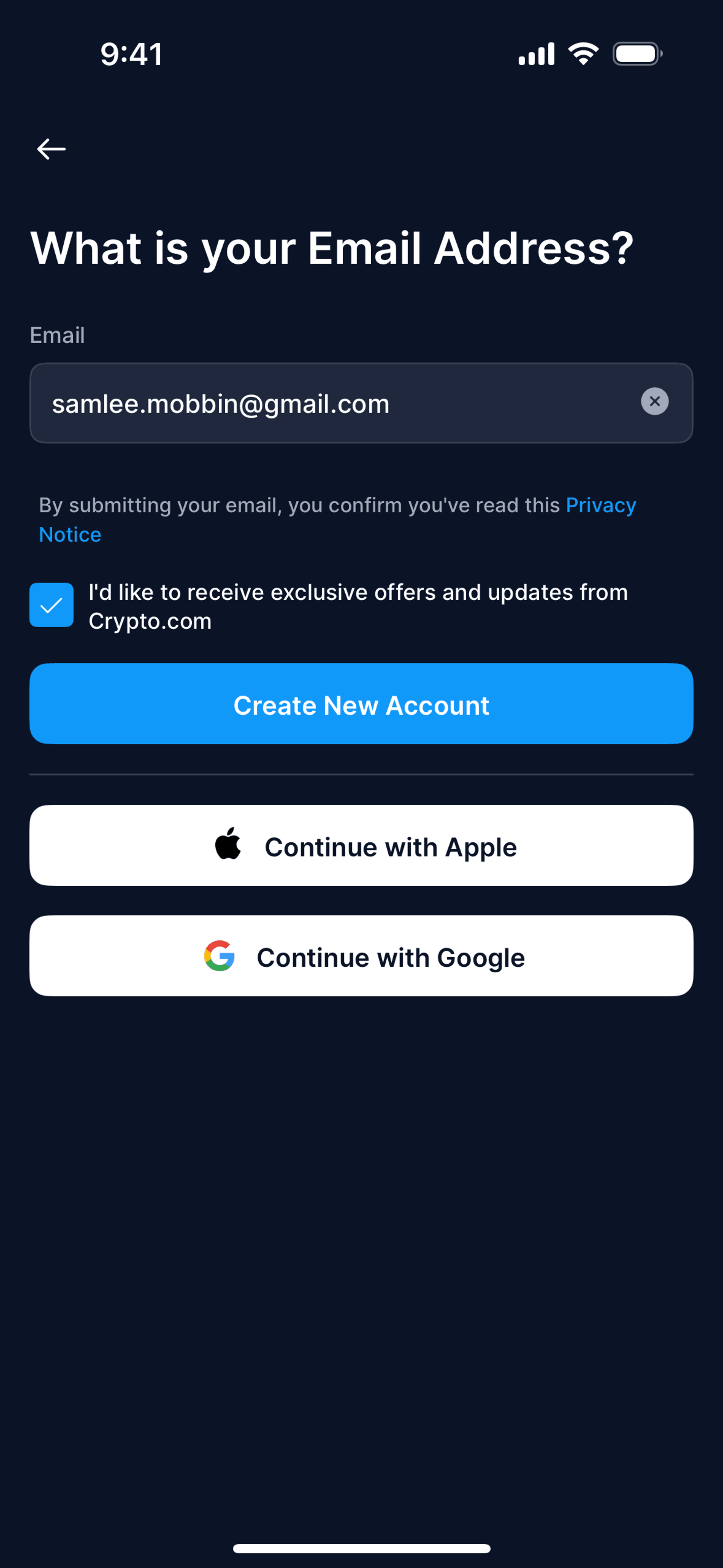 Crypto.com iOS UI screenshot 6