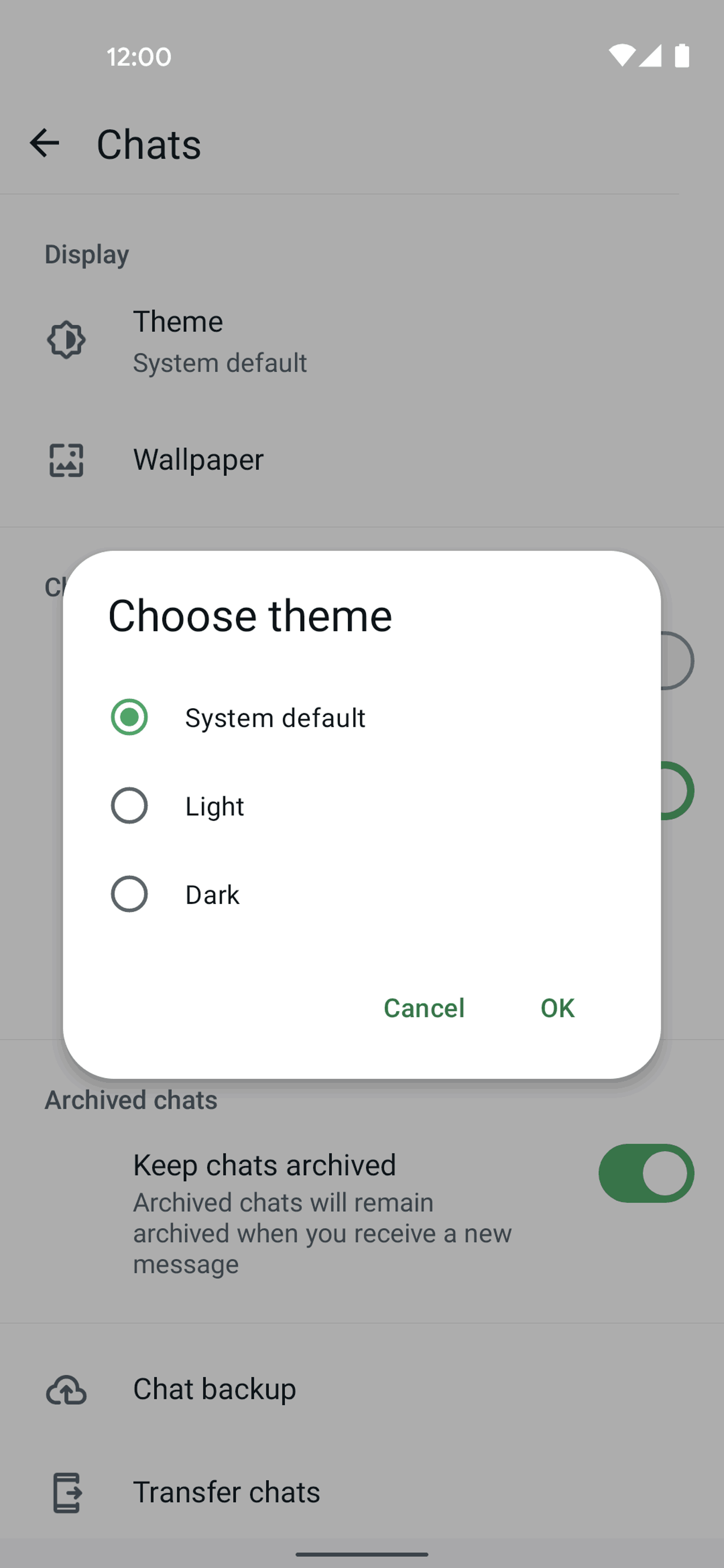 WhatsApp Android UI screenshot 6