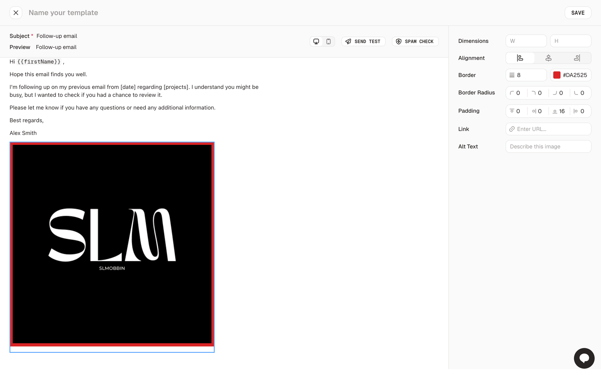 AutoSend Web UI screenshot 8