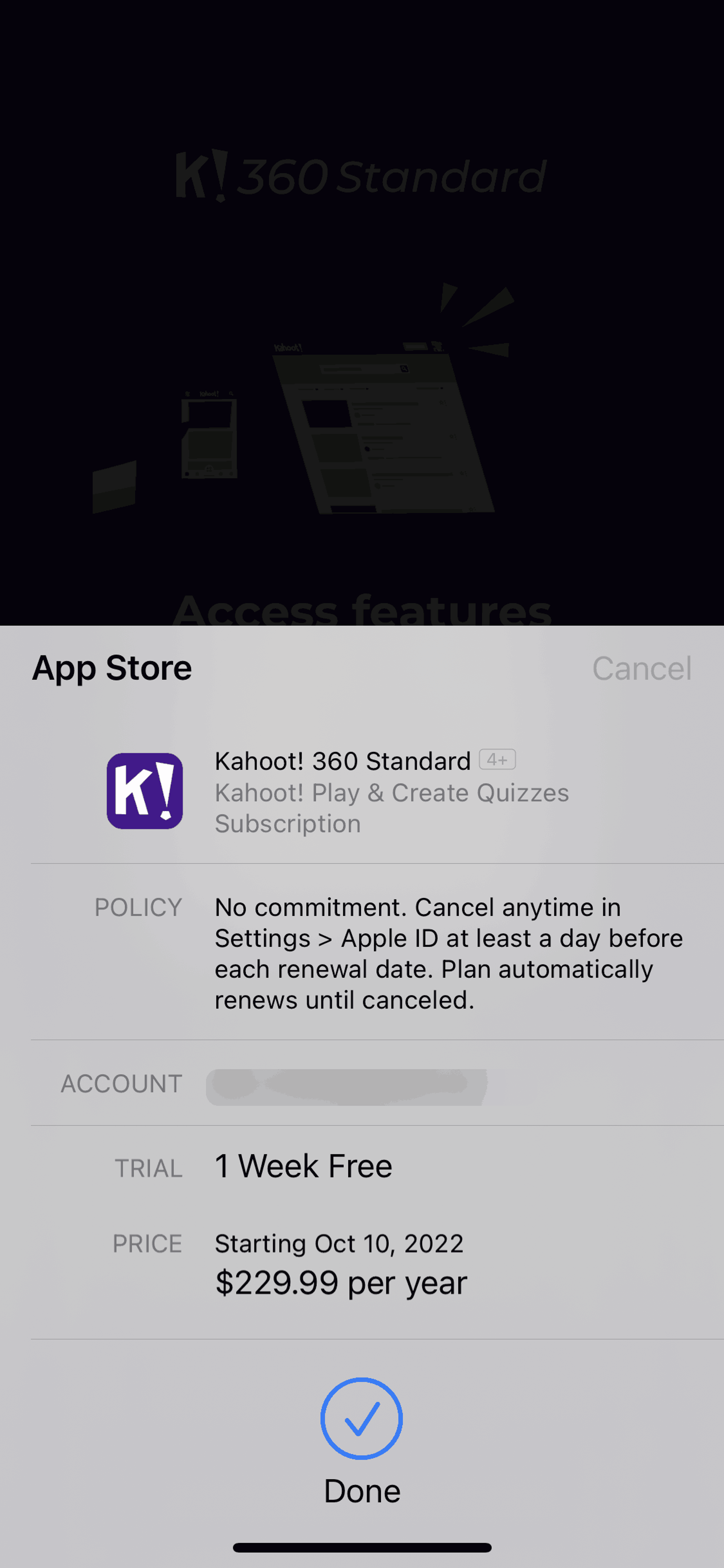 Kahoot! iOS UI screenshot 22