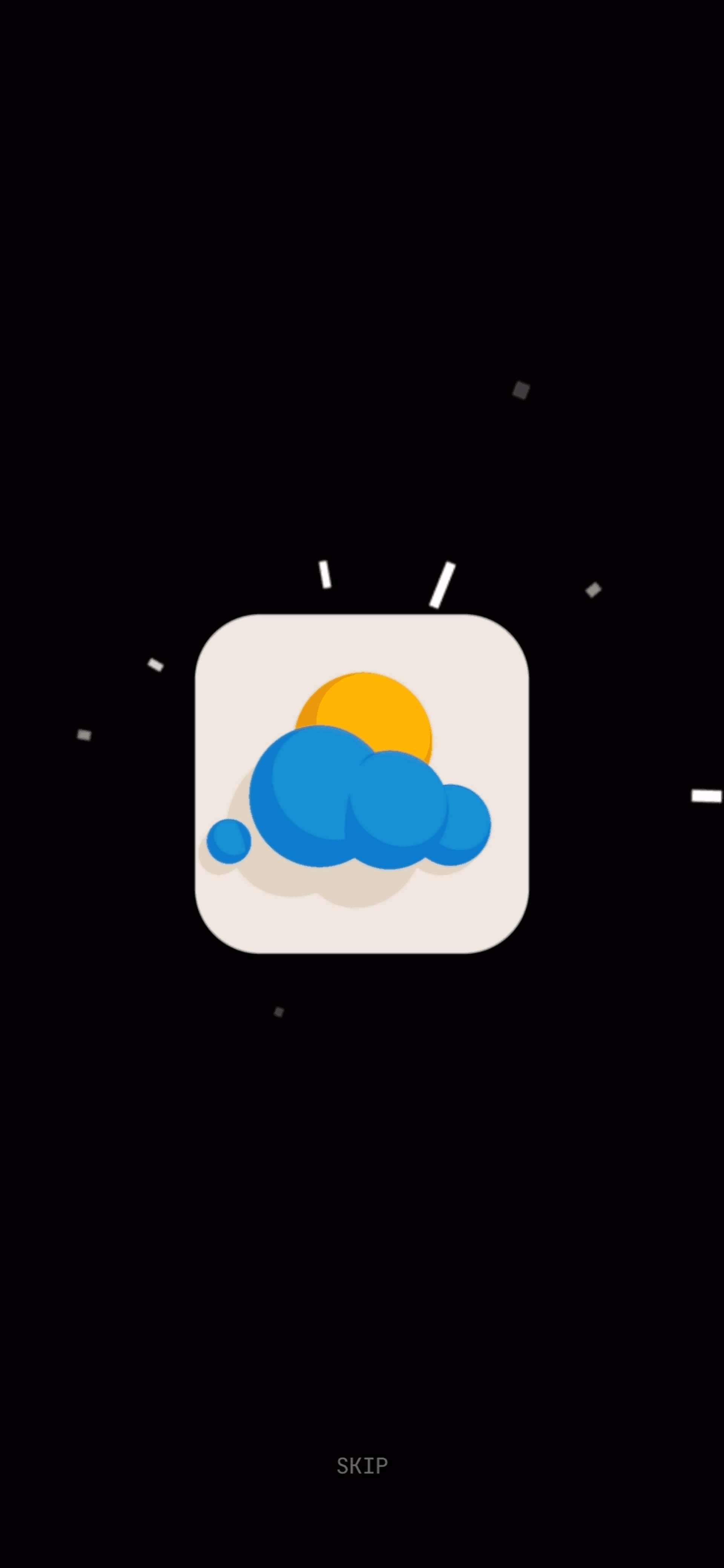 (Not Boring) Weather iOS UI screenshot 3