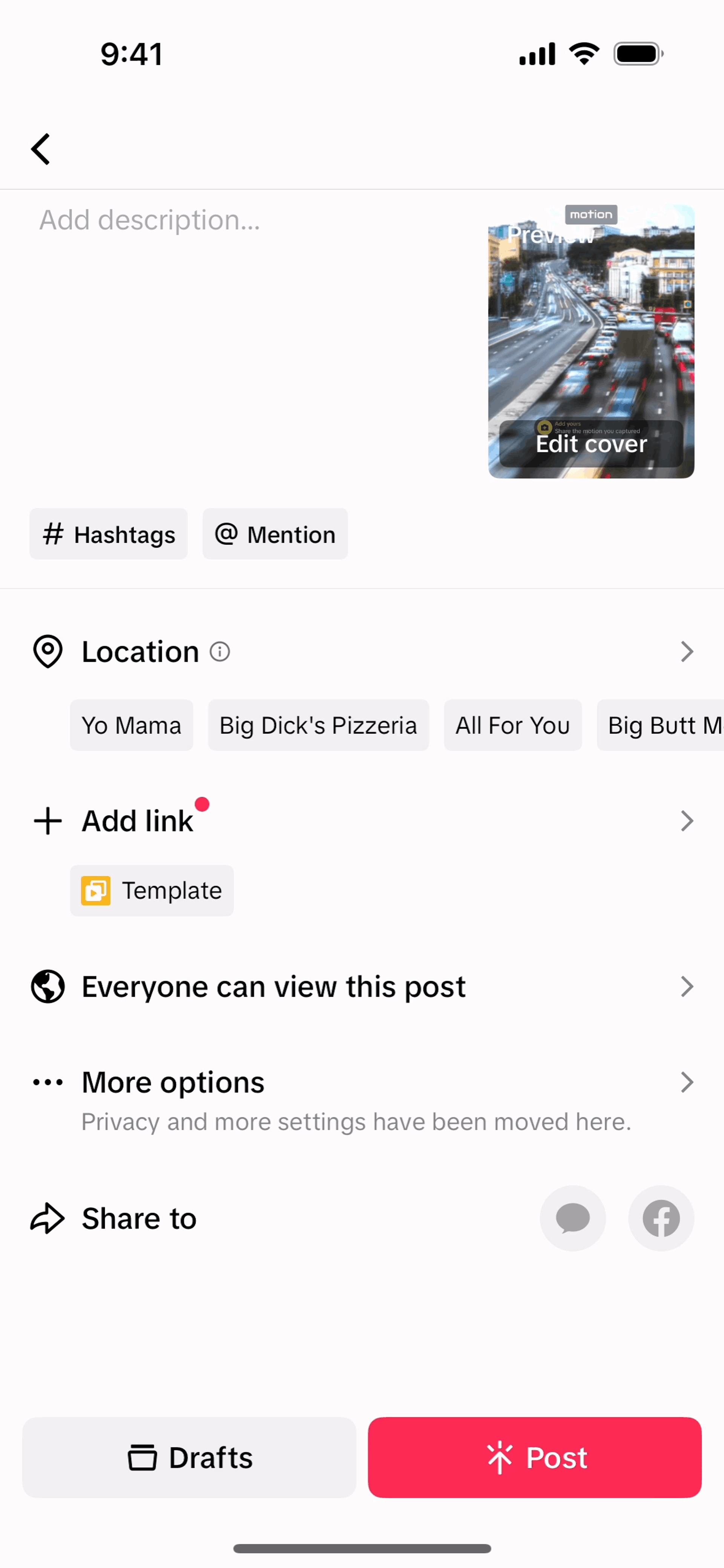 TikTok iOS UI screenshot 15