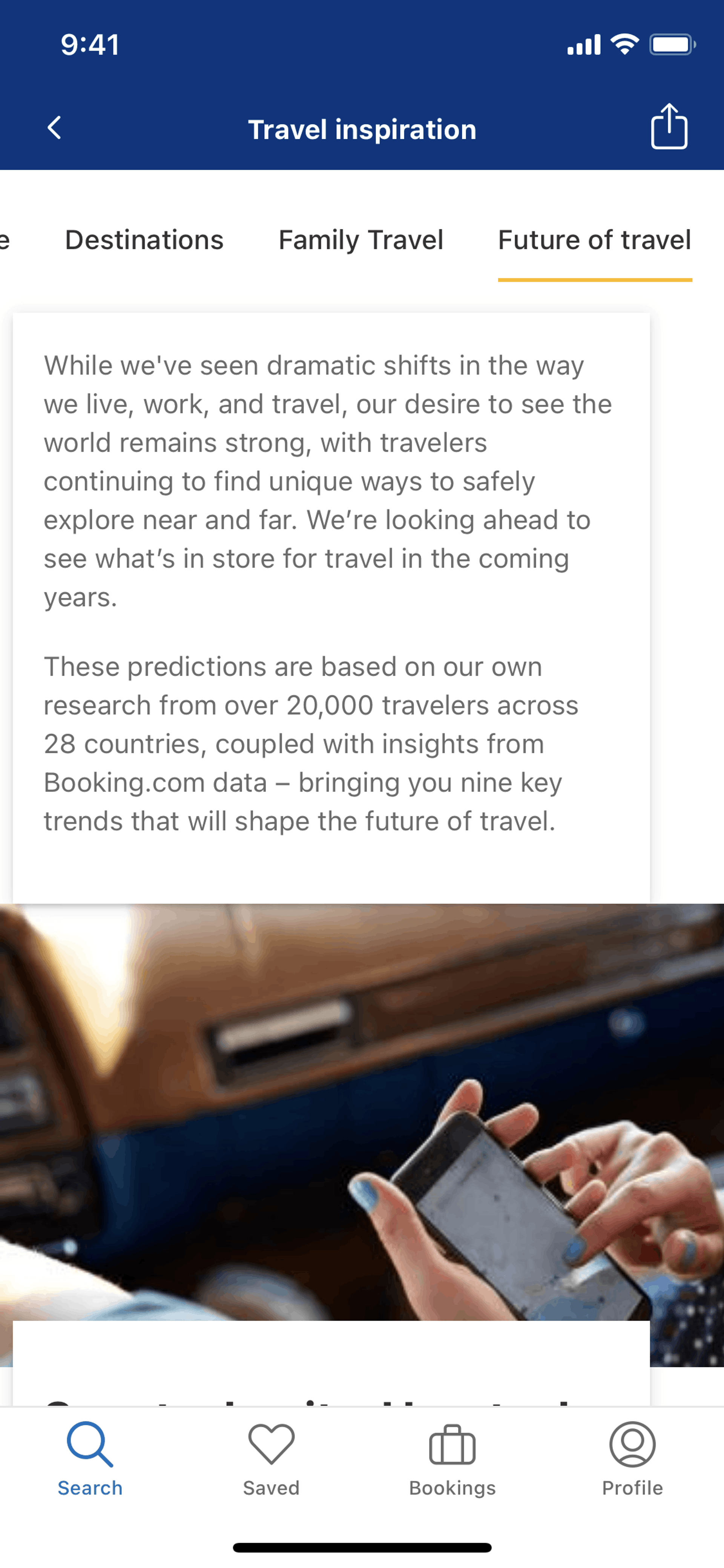 Booking.com iOS UI screenshot 16