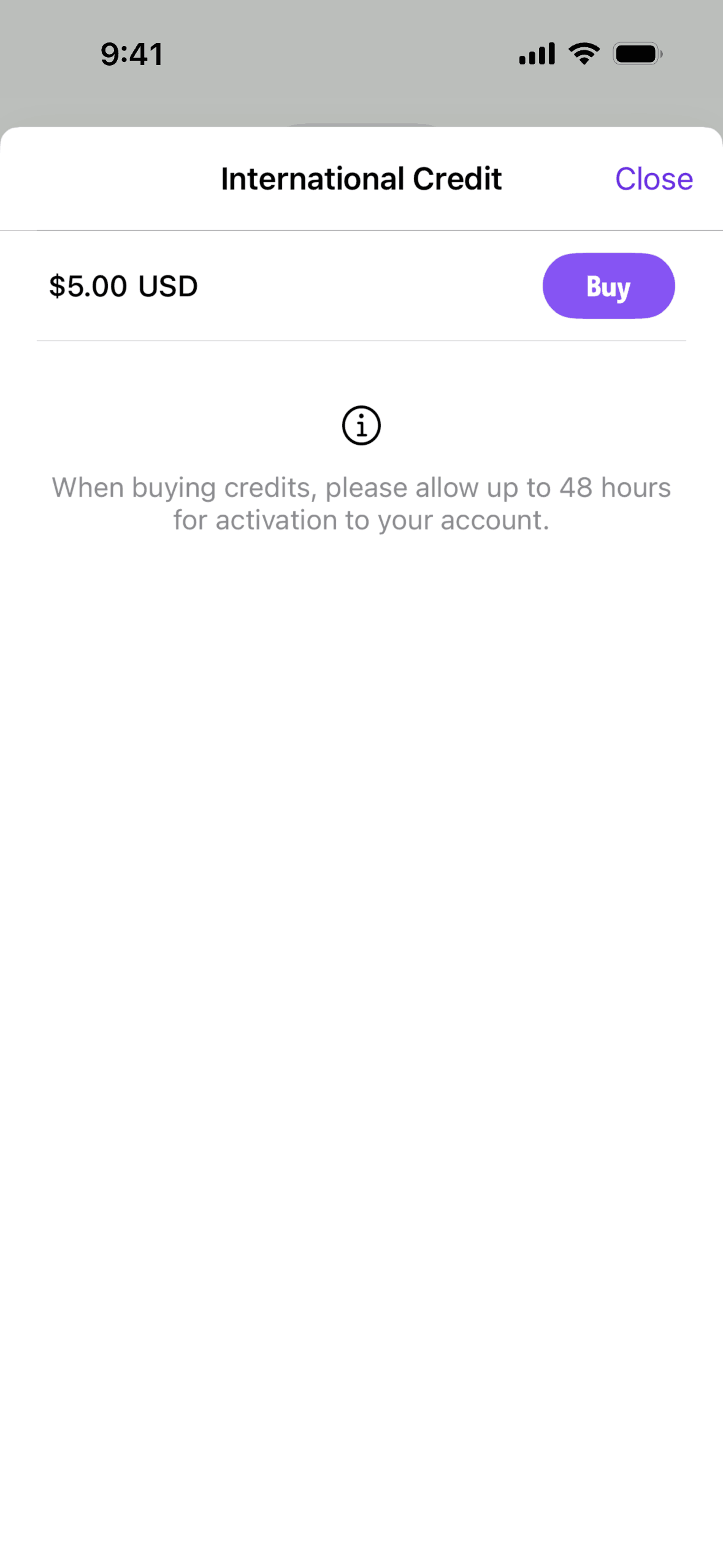 TextNow iOS UI screenshot 21