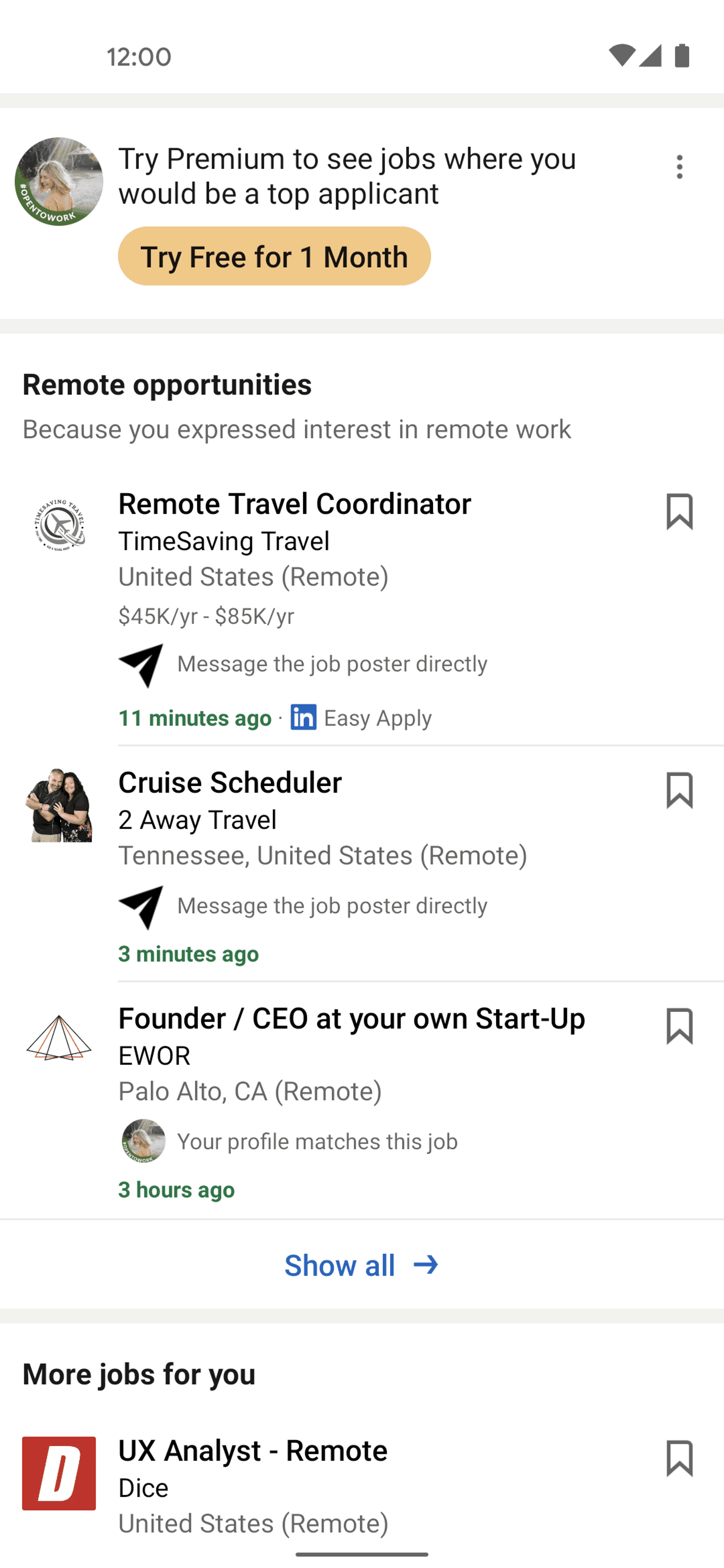LinkedIn Android UI screenshot 18