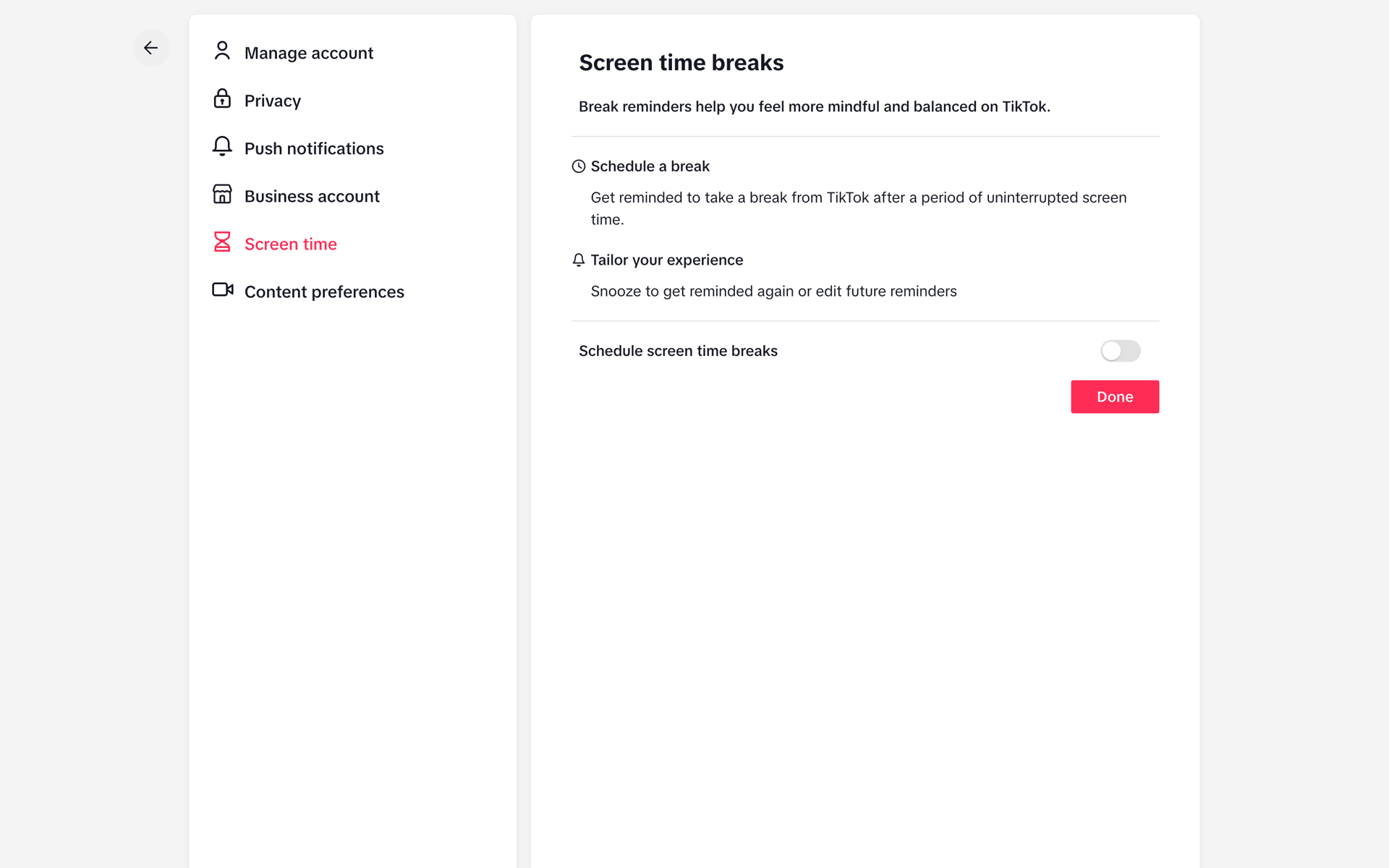 TikTok Web UI screenshot 23