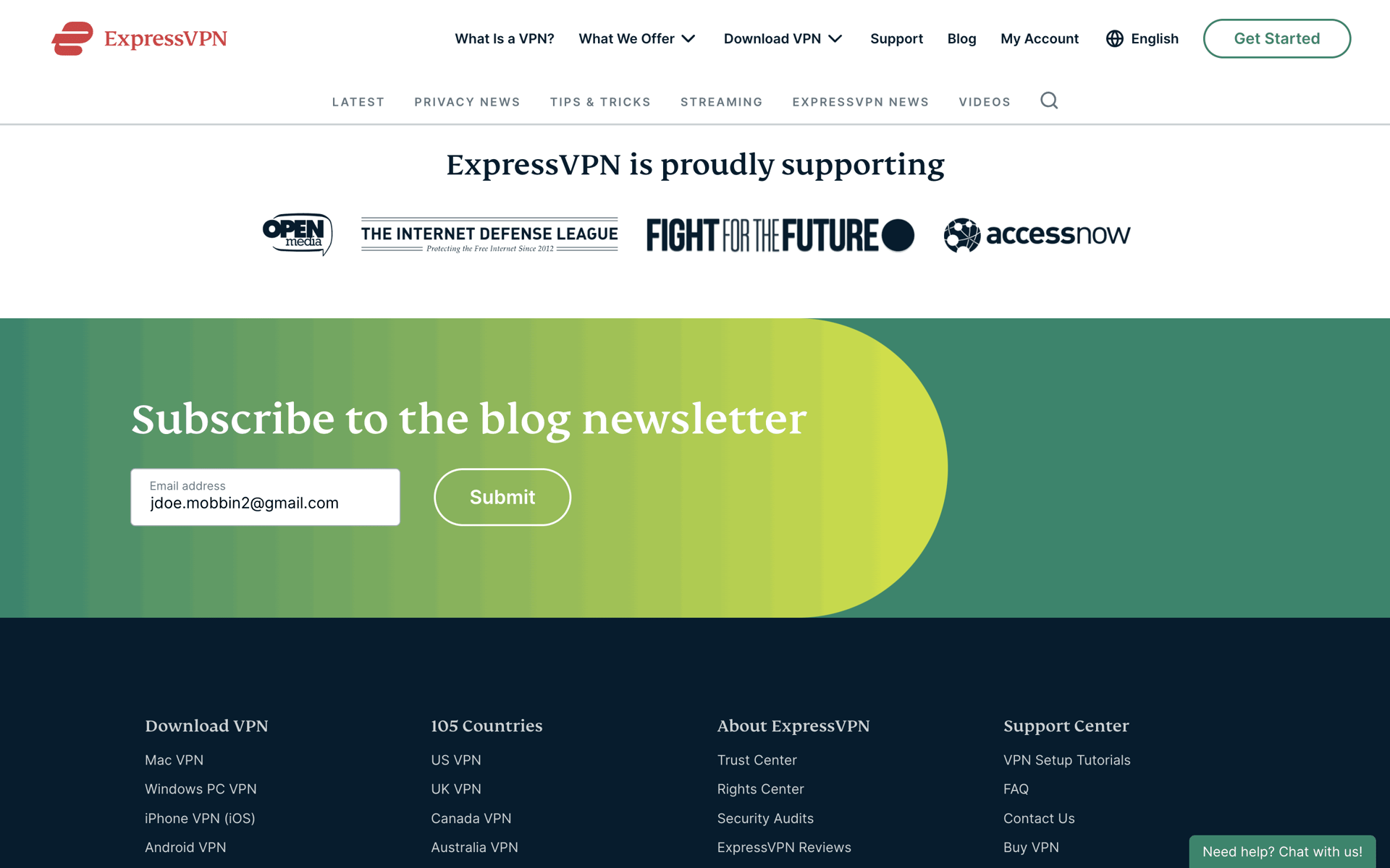 ExpressVPN Web UI screenshot 24