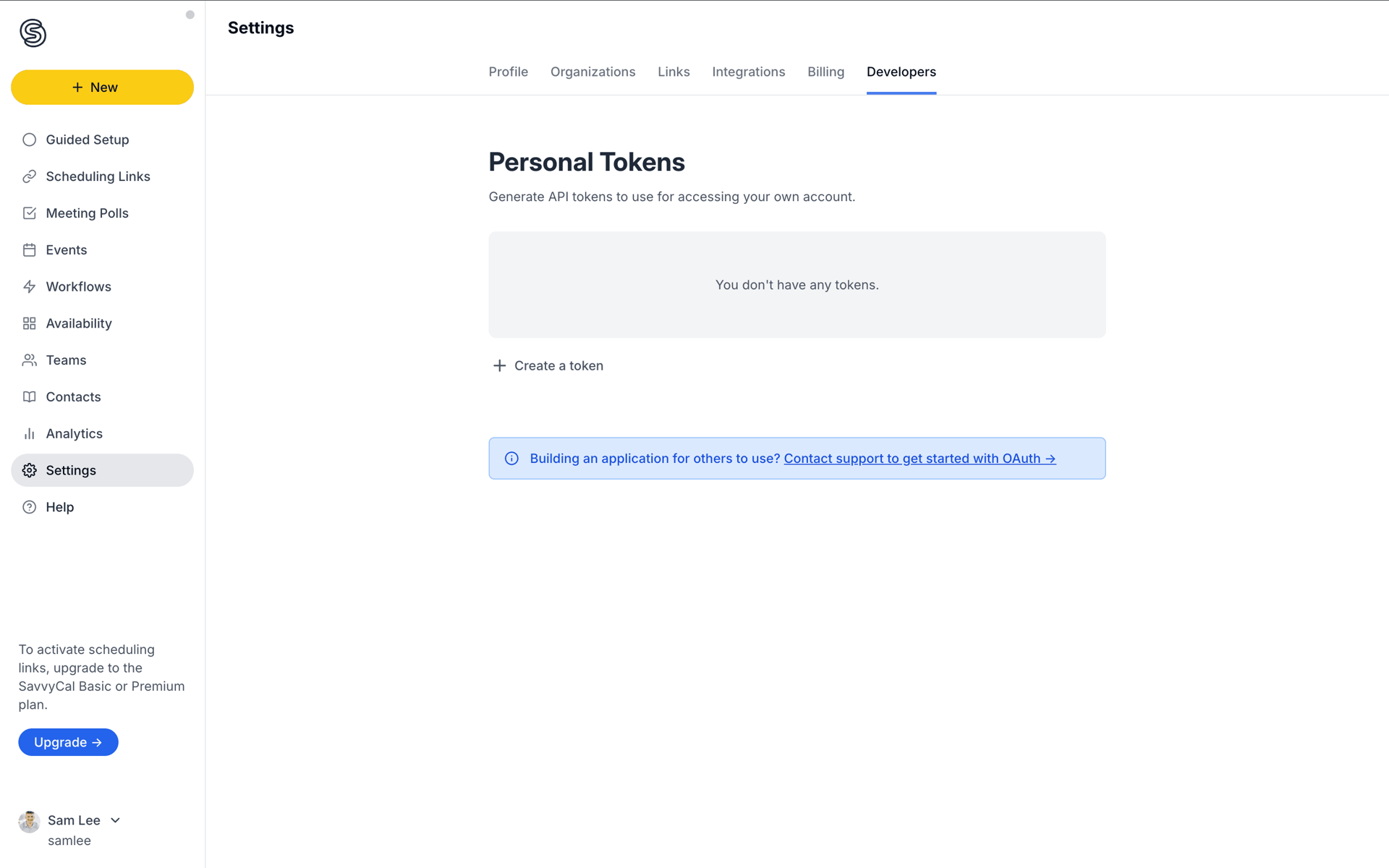 SavvyCal Web UI screenshot 21